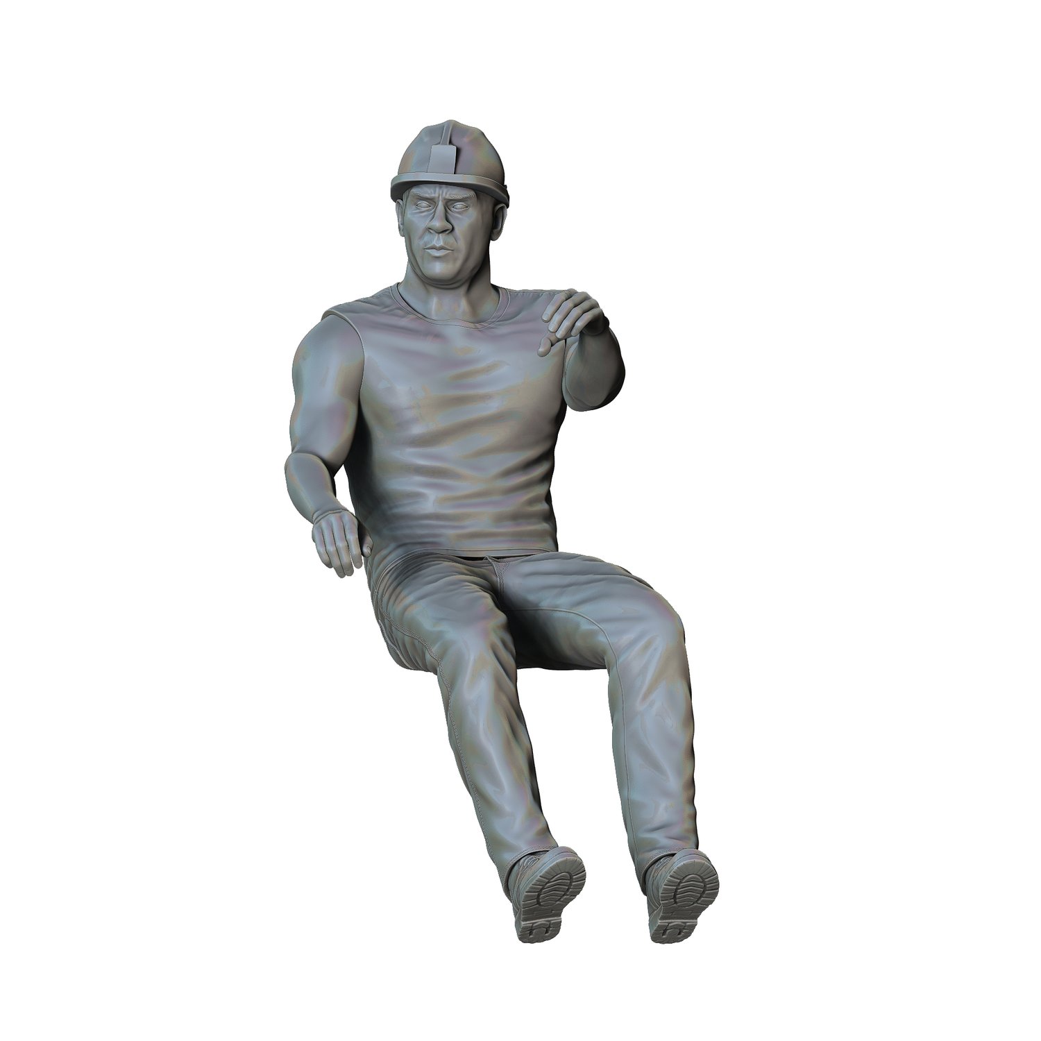 3dp Miniatures, Fast and Furious Sitting Dominic toretto, STL Files, 3D Printable Models