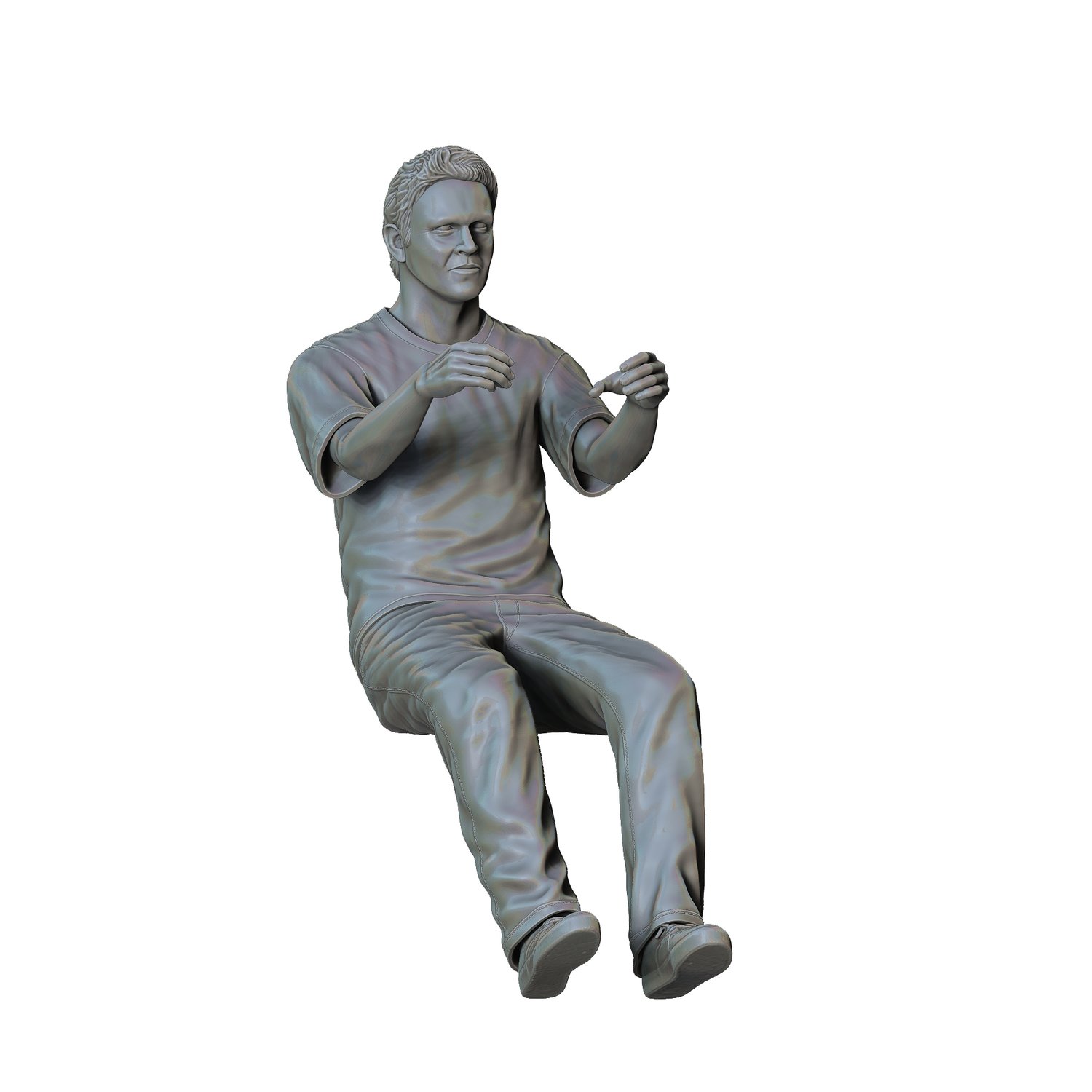 3DP Miniatures, Fast and Furious Sitting Brian OConner, STL Files, 3D Printable Files