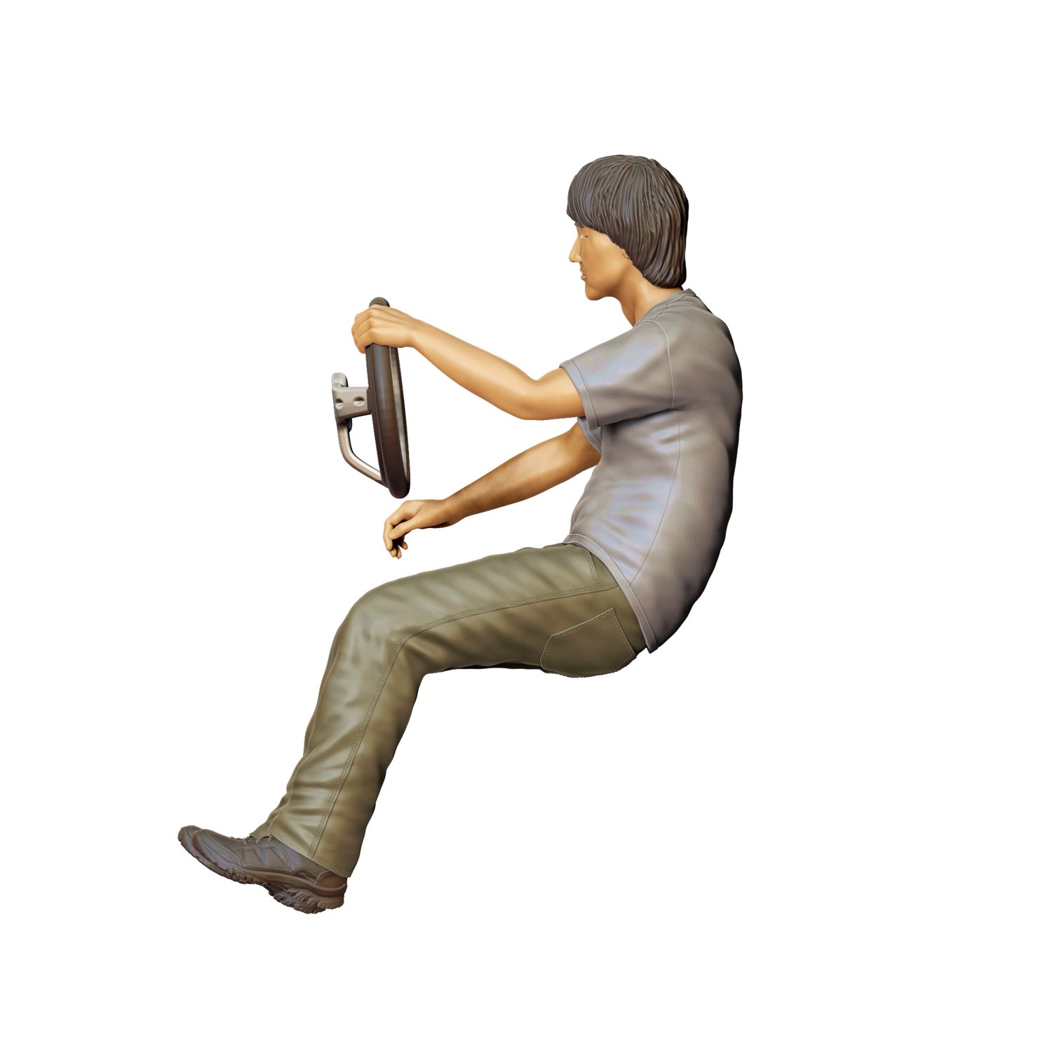 3dp Miniatures, Fast and Furious Sitting Han Lue, STL Files, 3D Printable Files