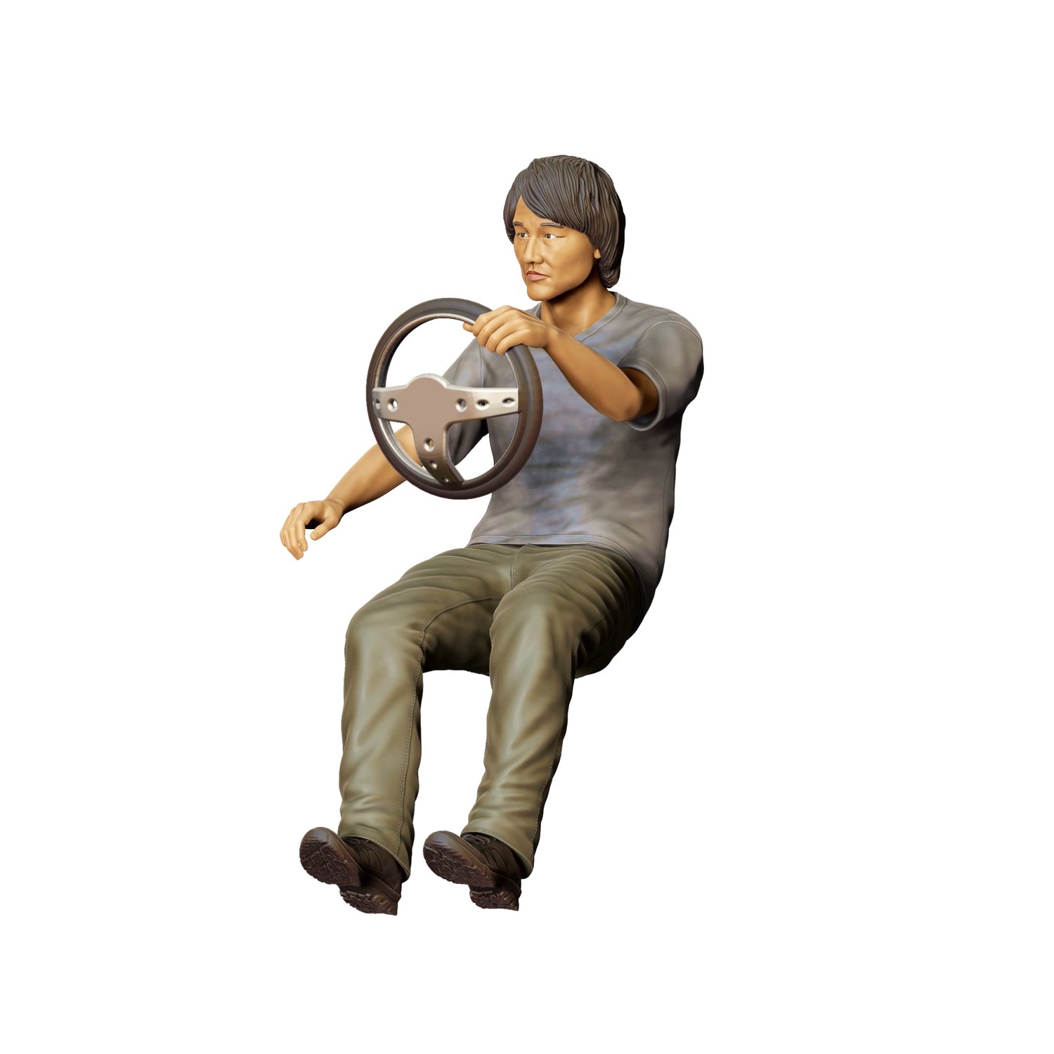 3dp Miniatures, Fast and Furious Sitting Han Lue, STL Files, 3D Printable Files