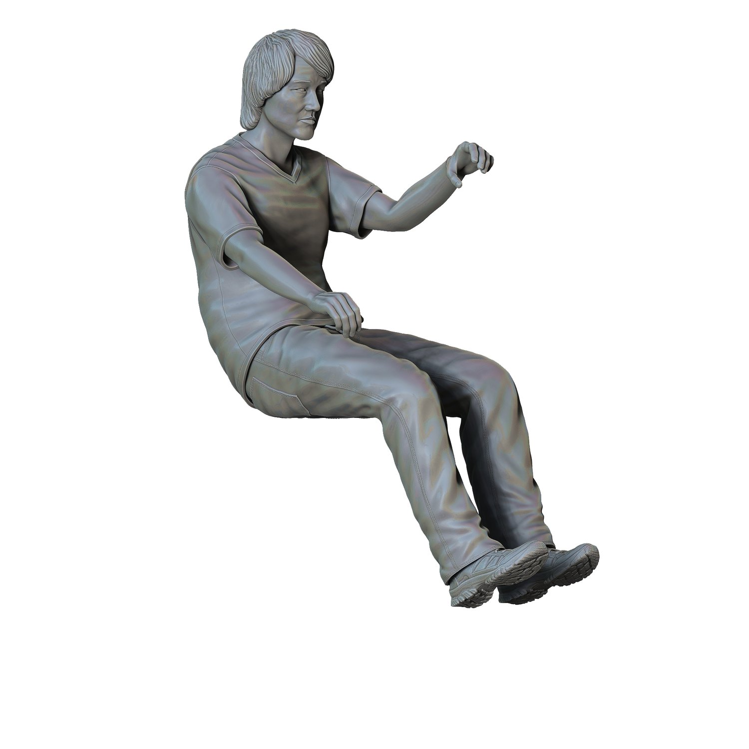 3dp Miniatures, Fast and Furious Sitting Han Lue, STL Files, 3D Printable Files