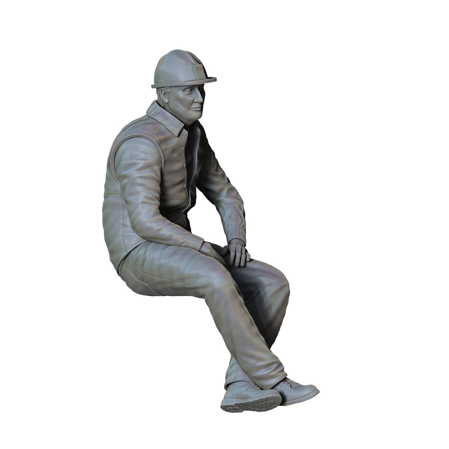 3dp Miniatures, man sitting on the back of pickup truck, STL Files, 3D Printable