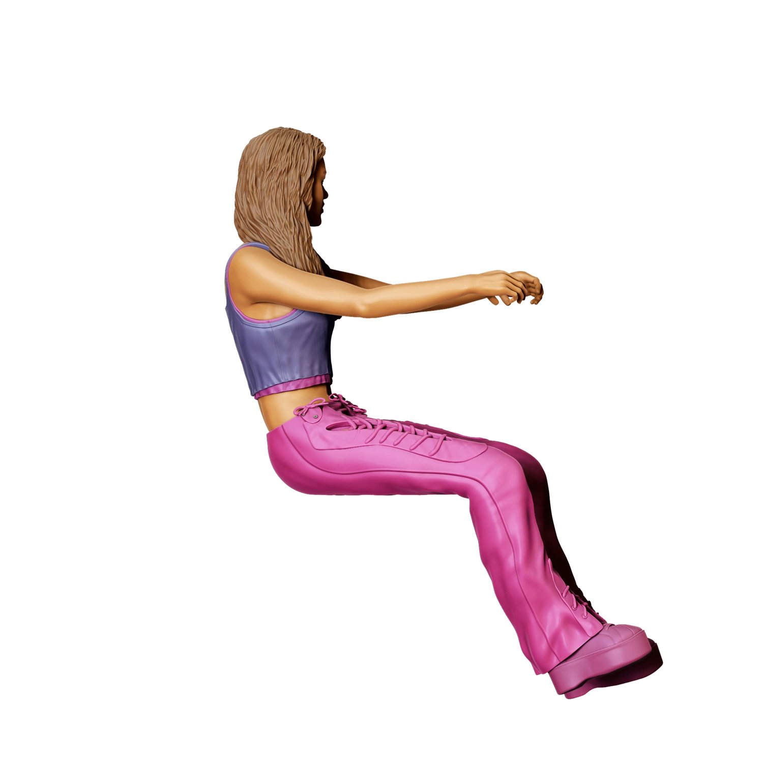 3dp Miniatures, Fast and Furious Sitting SUKI, STL Files, 3D Printable Files