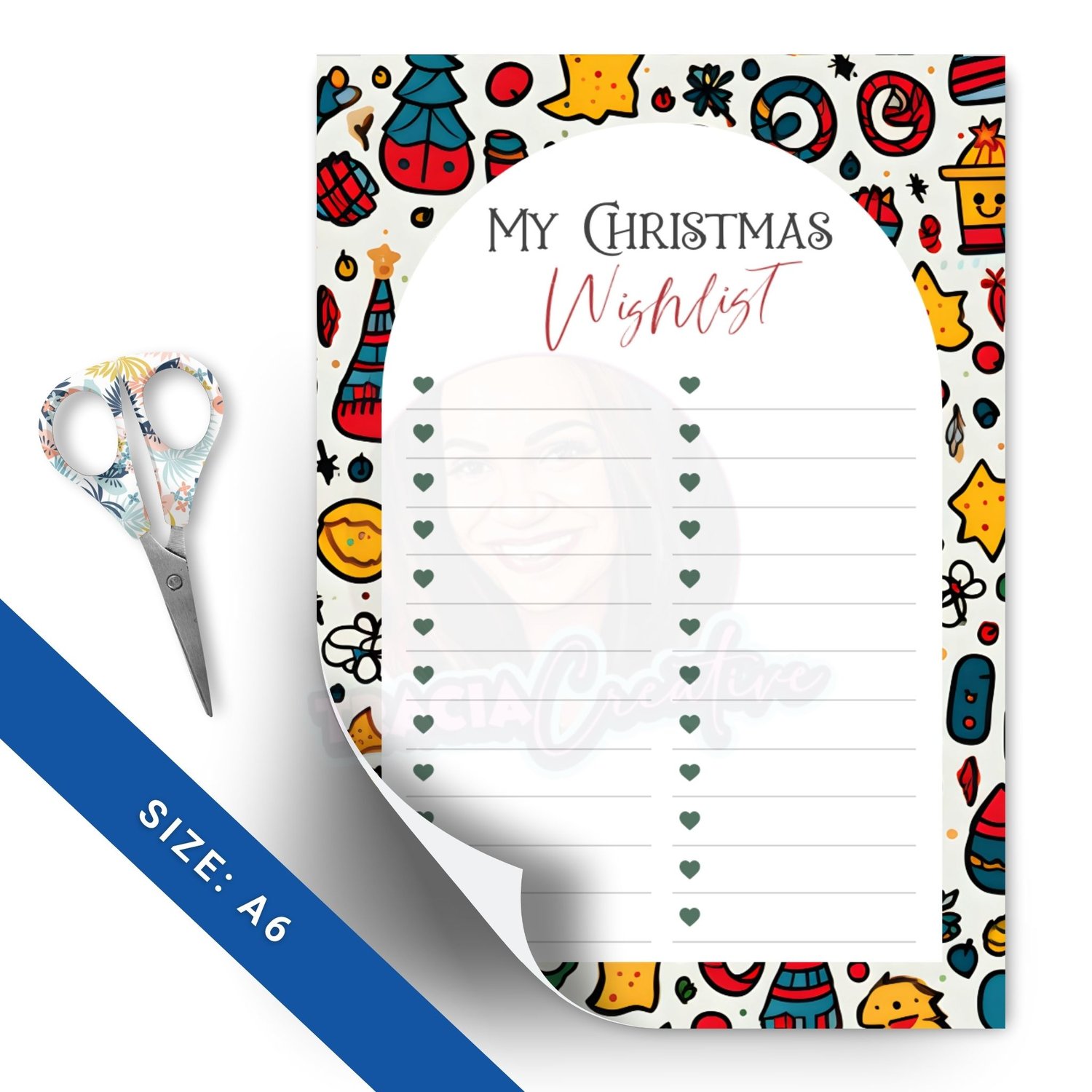 Printable Christmas Wishlist Checklist | A6 Planner Insert PDF