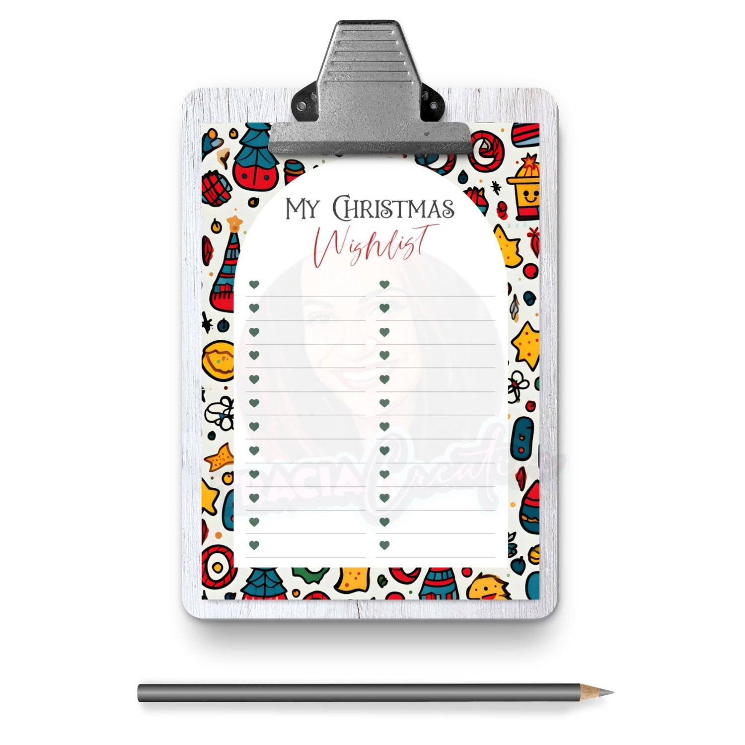 Printable Christmas Wishlist Checklist | A6 Planner Insert PDF