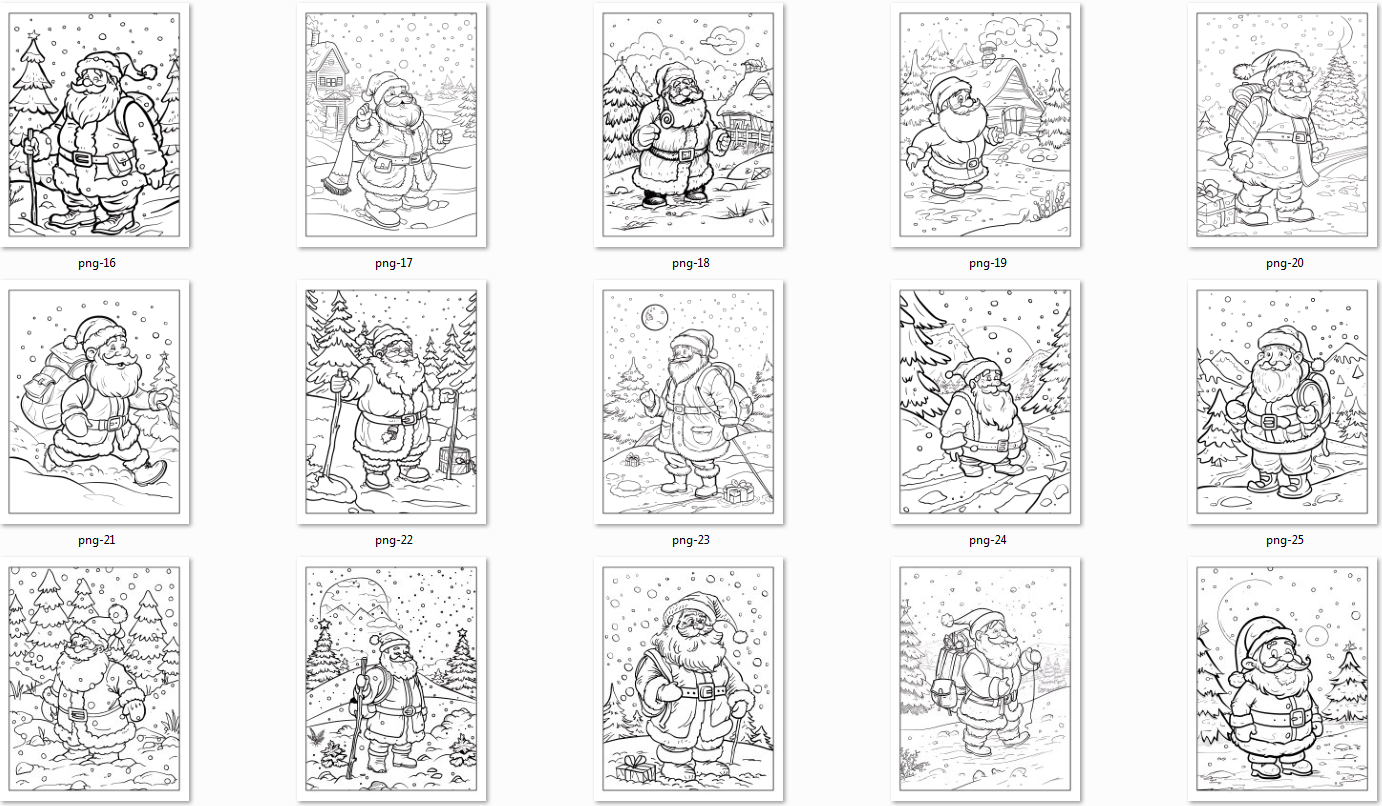 Merry Christmas Coloring Pages