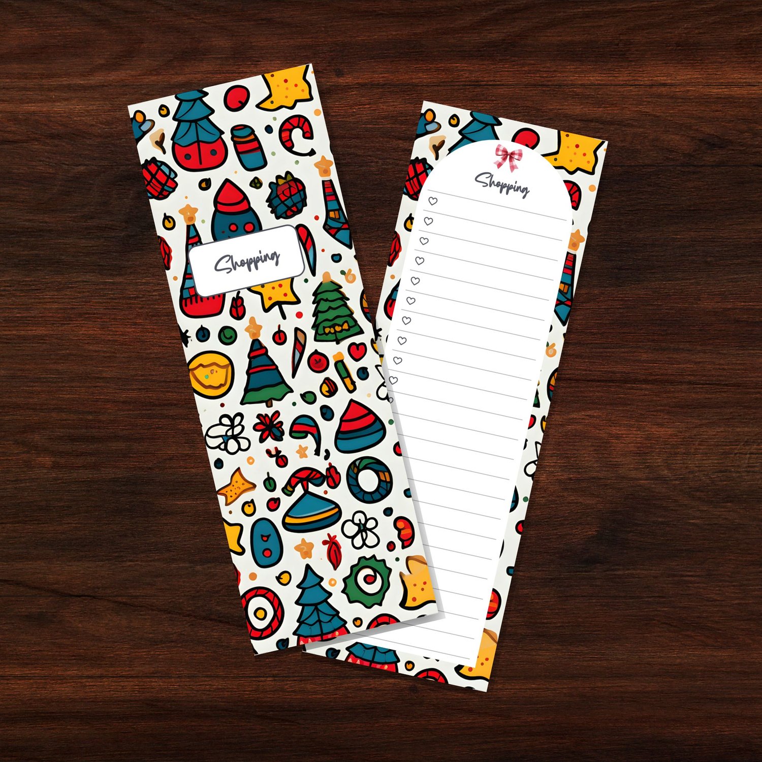 Christmas Meal Plan & Shopping List | Half Page A5 Planner Insert PDF