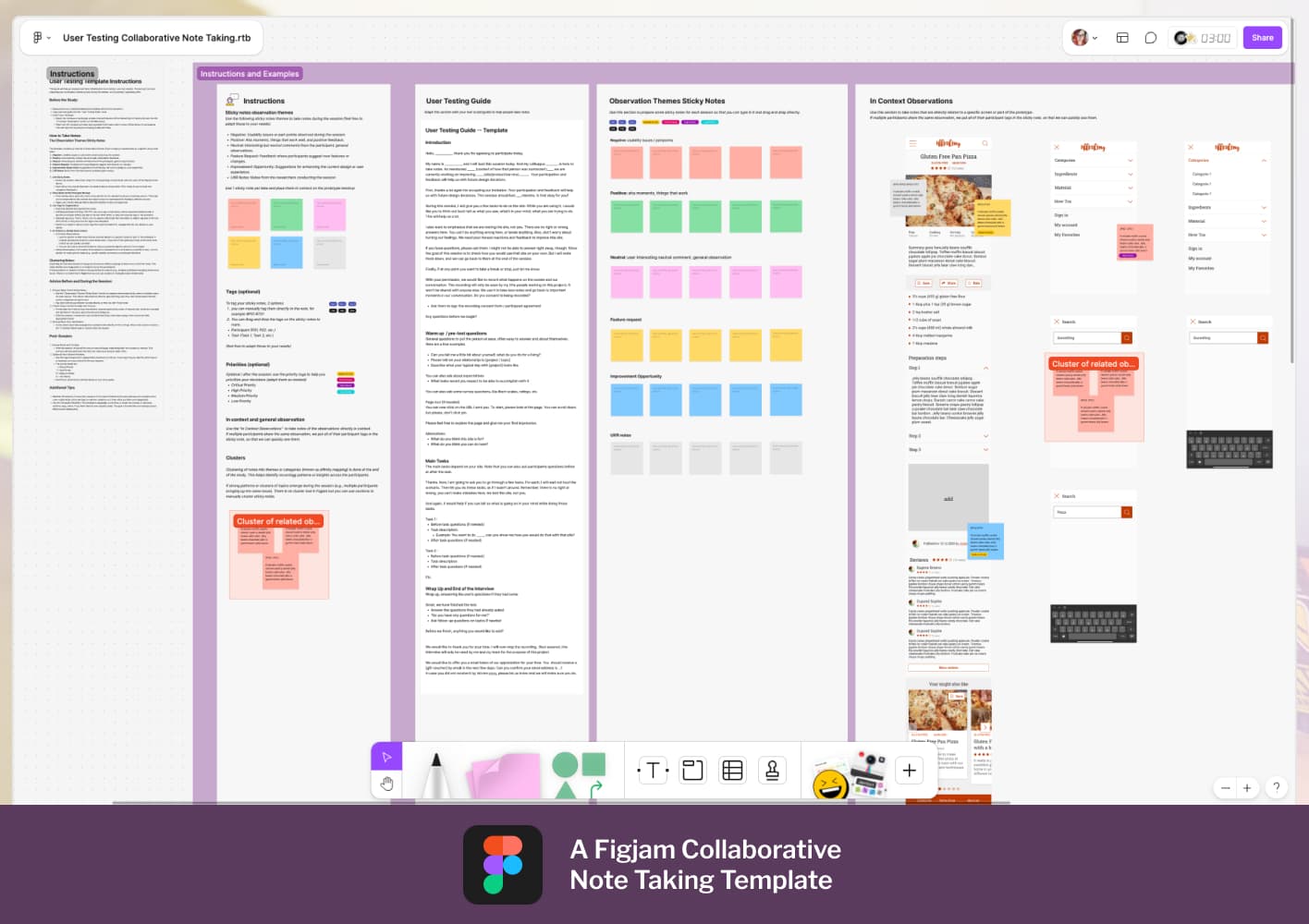 A Figjam Collaborative Note Taking Template