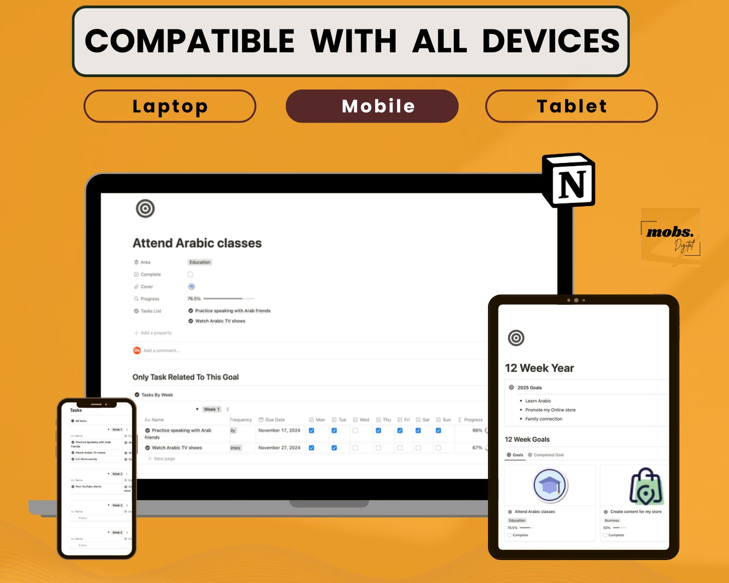 12-Week Year Notion Template