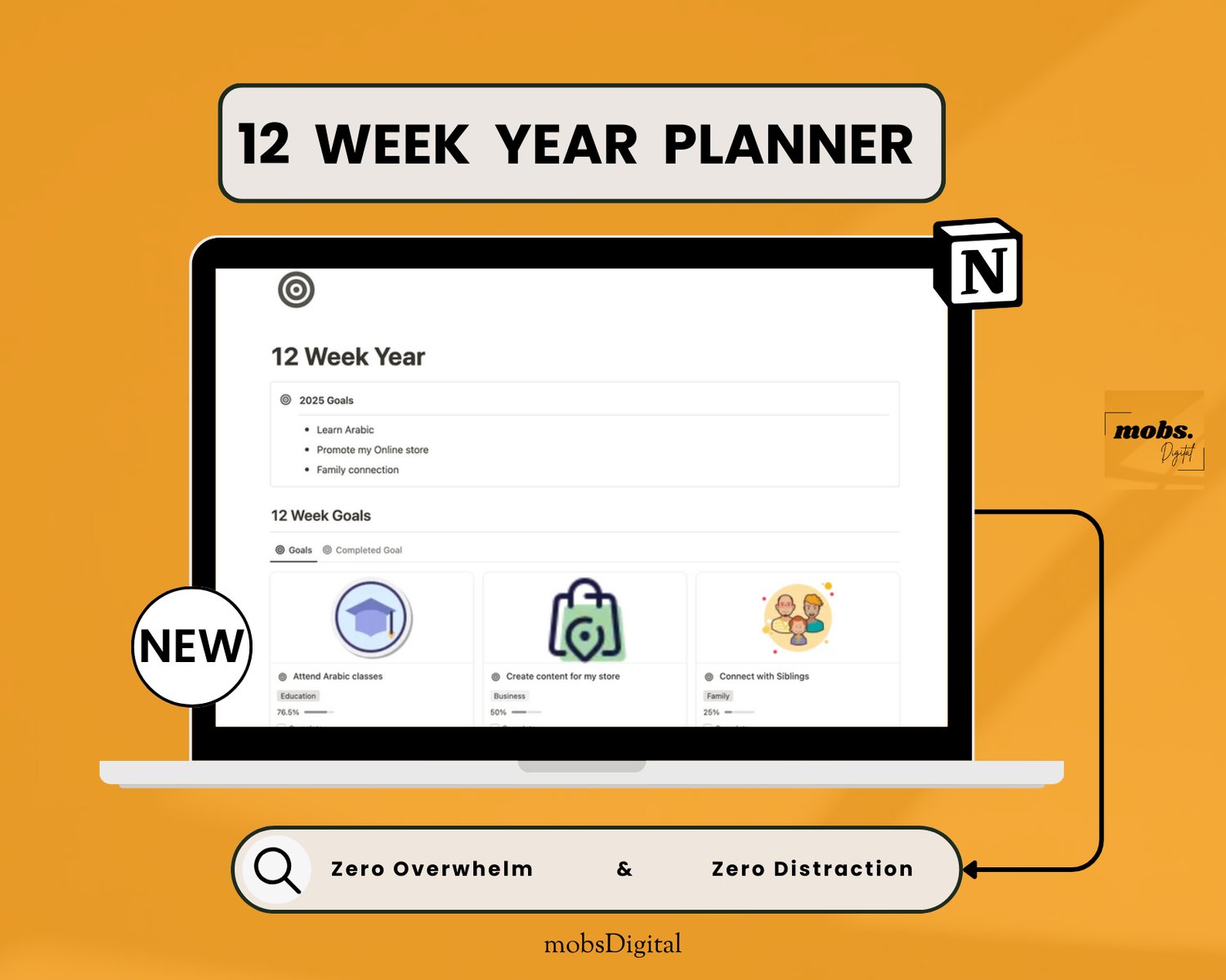 12-Week Year Notion Template