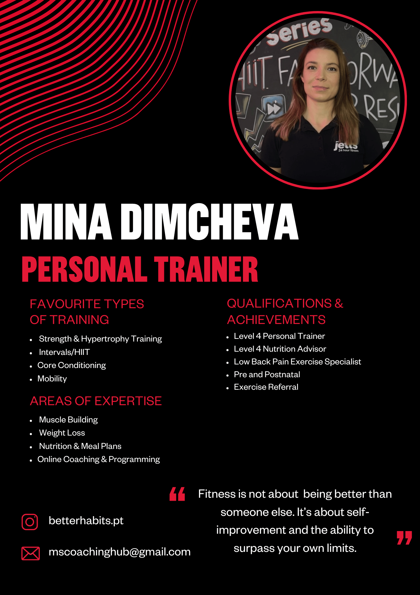 personal trainer online coach nutrition advisor habit change training workout meal prep holistic approach individual level 4 exercise
