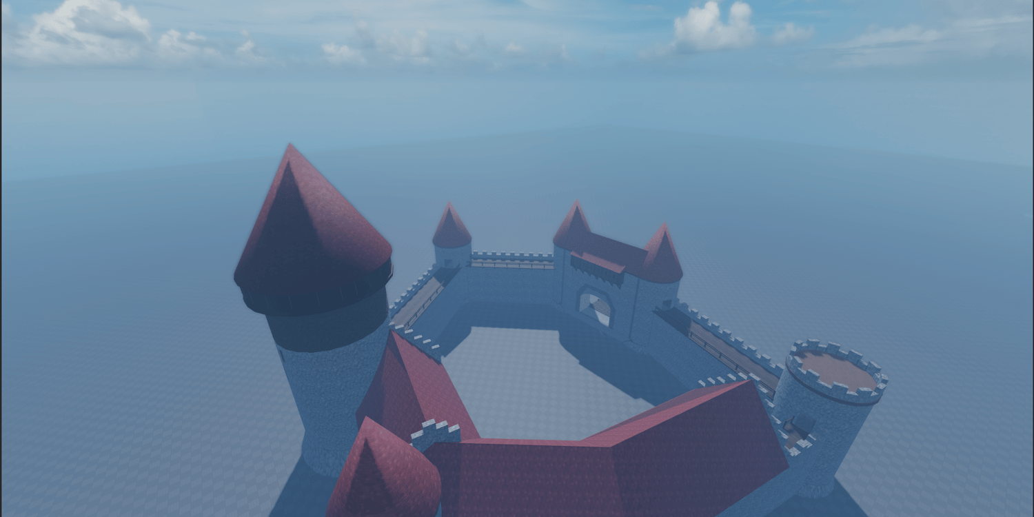 Roblox-ready medieval castle model, perfect for roleplay, battles, or exploration in your game.