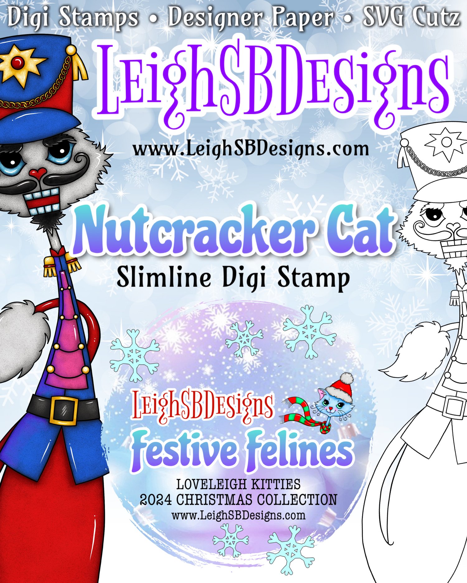 LeighSBDesigns Nutcracker Cat