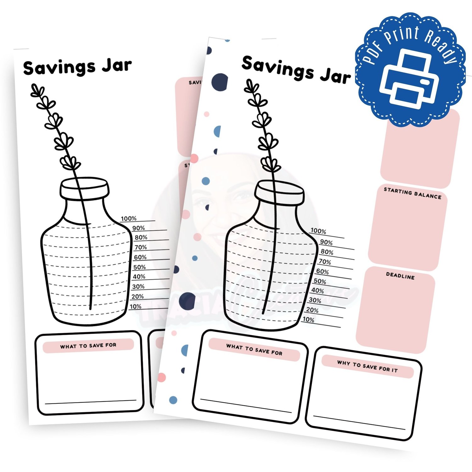 Printable Savings Jar Planner – Track Your Saving Goals