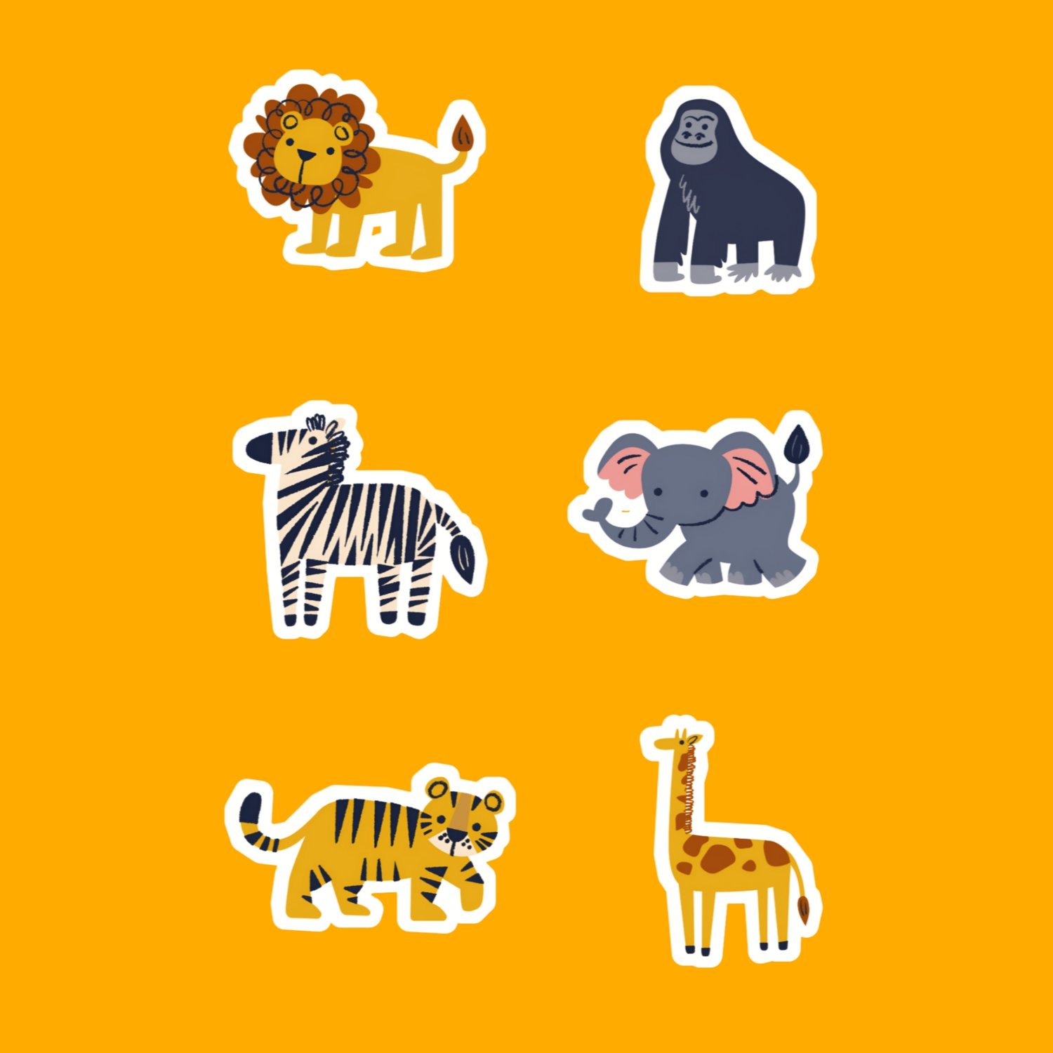 Animal stickers