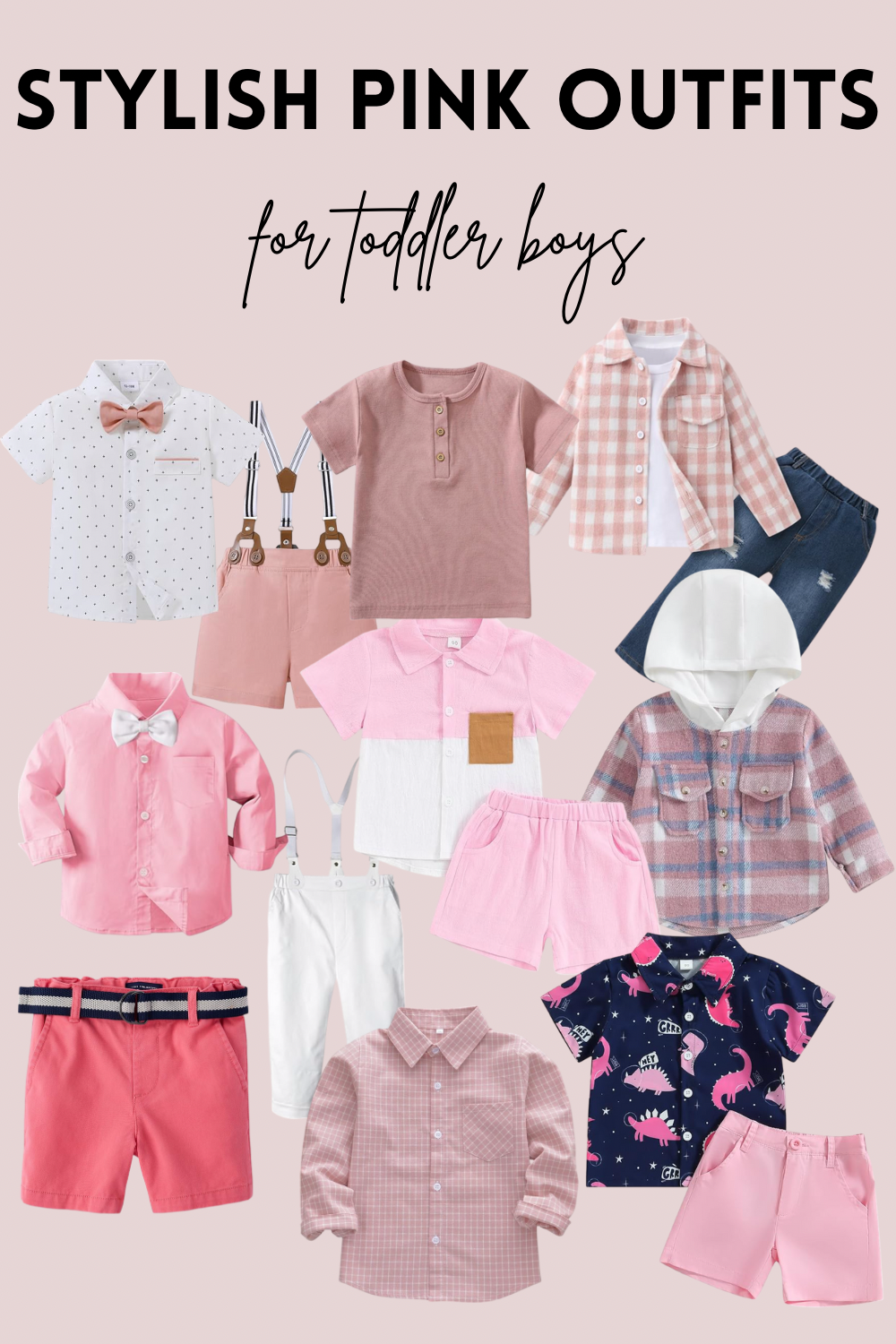 Pink Outfits For Toddler Boys Baby Boys Shirts sets suits Baby Fashion