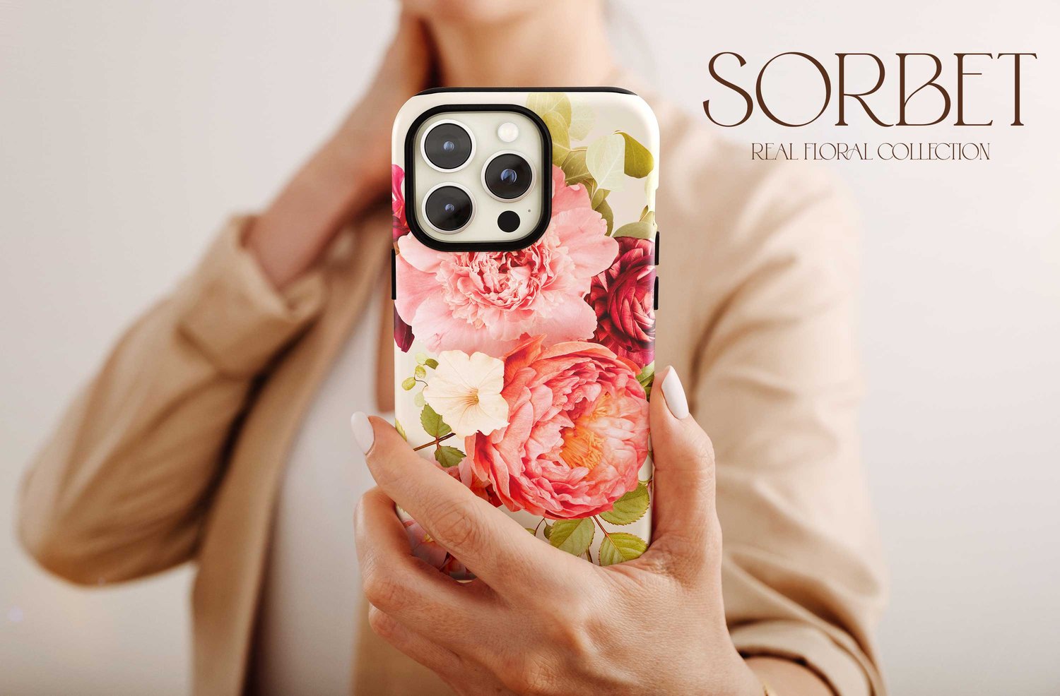 pink, cream, and burgundy floral clip art graphics