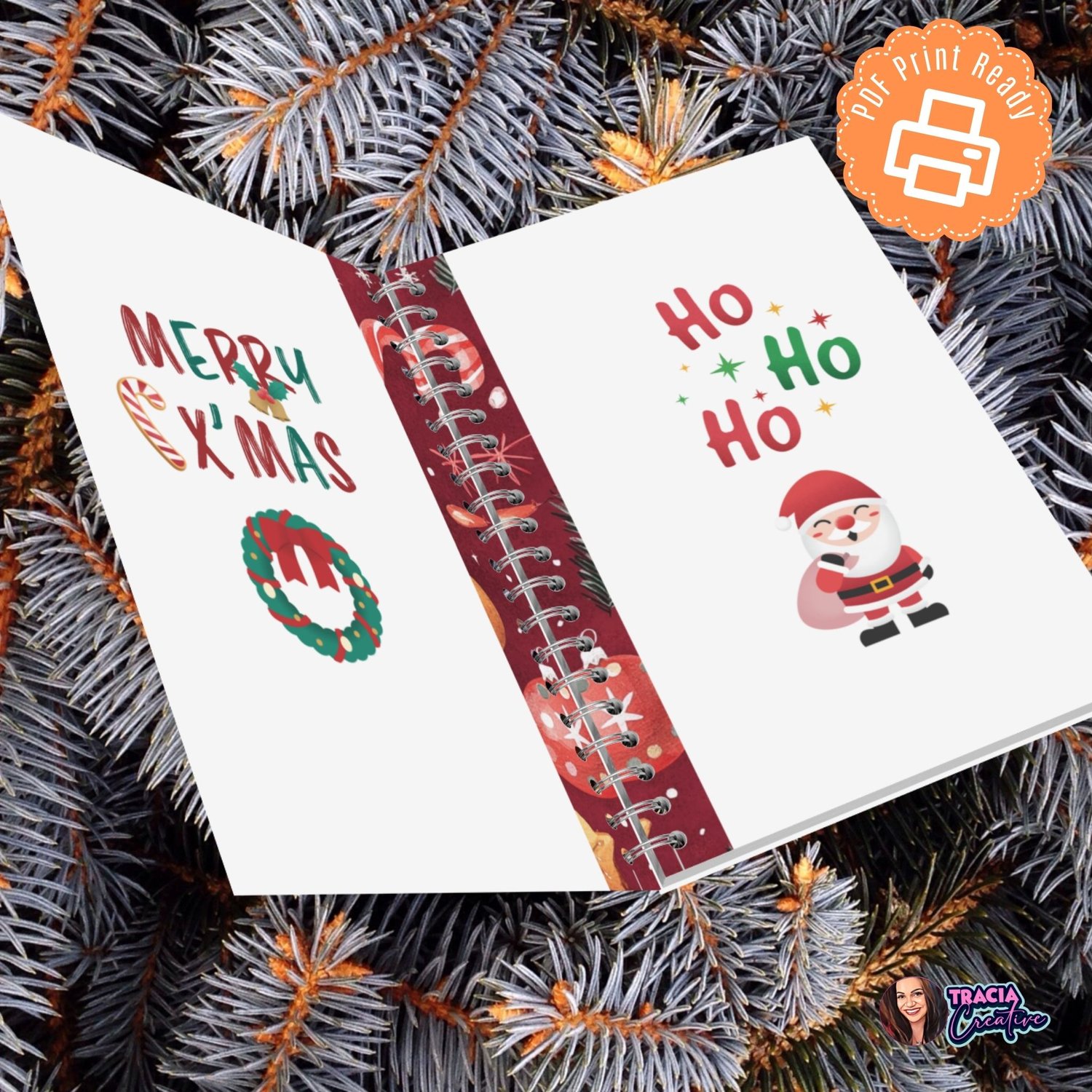Christmas Dashboard Cover | A5 Planner PDF