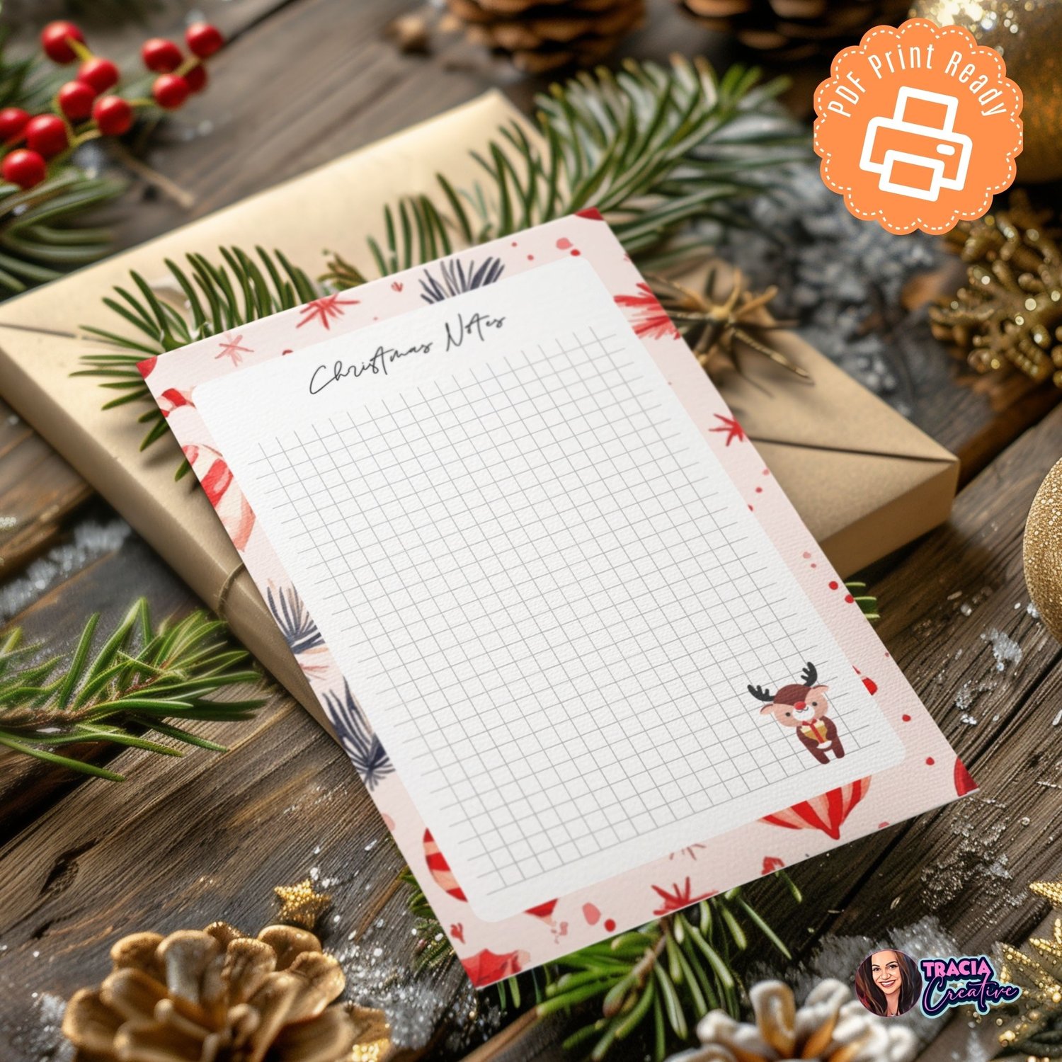 Christmas Notes Planner Insert | A5 PDF Download
