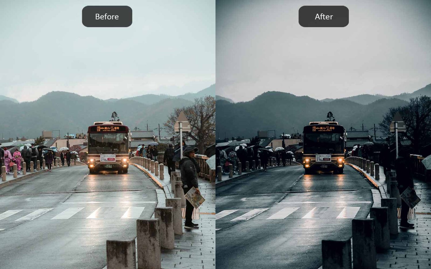 Cinematic Dark - Lightroom Presets - Before-After