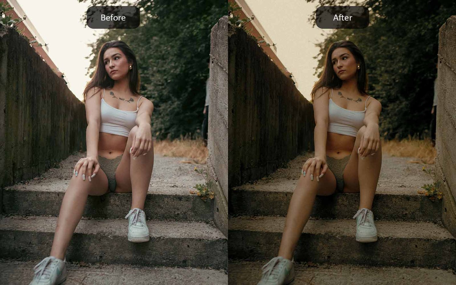 Kodak Portra - Lightroom Presets - Before-After