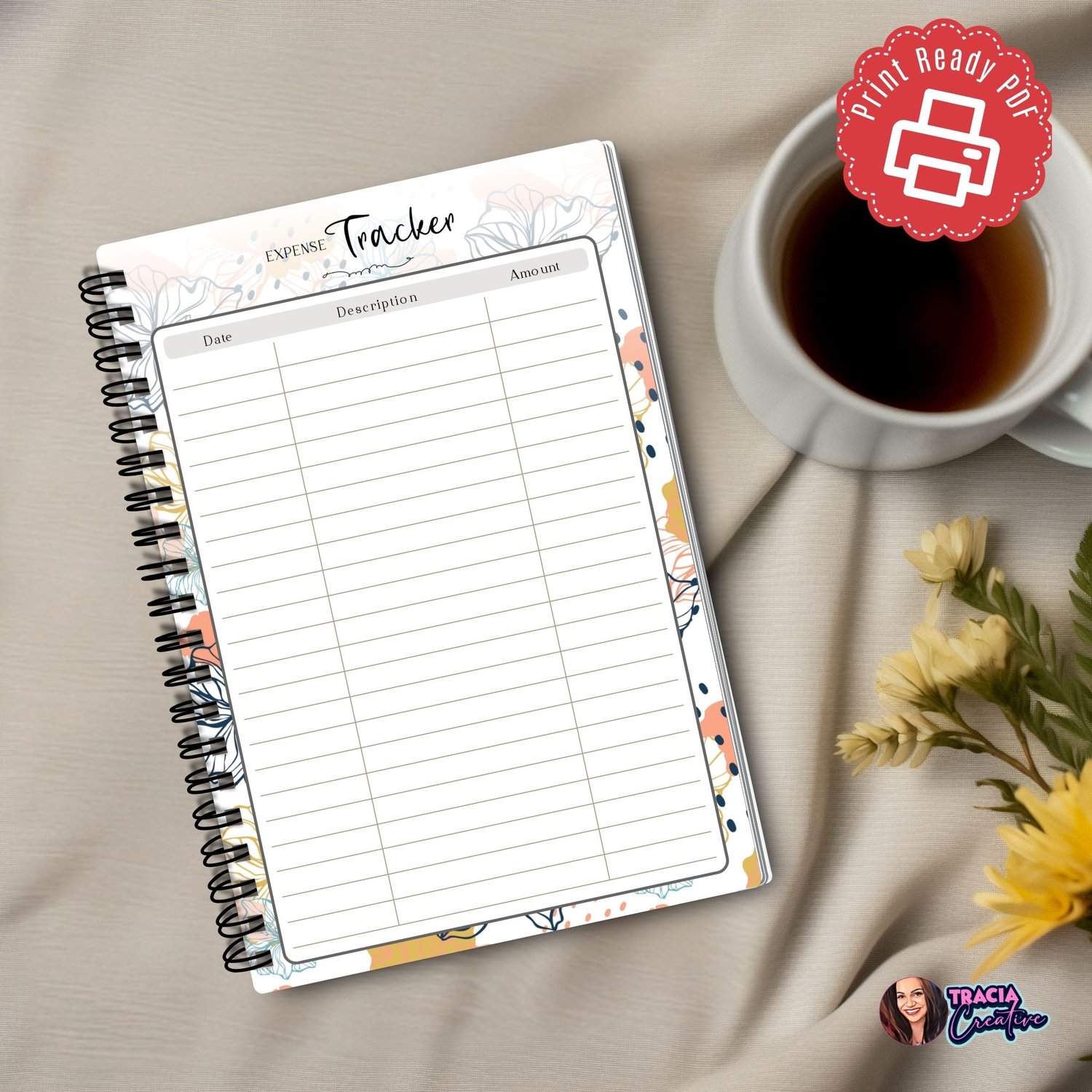 Effortless Travel Expense Tracker Insert - Tracia Creative