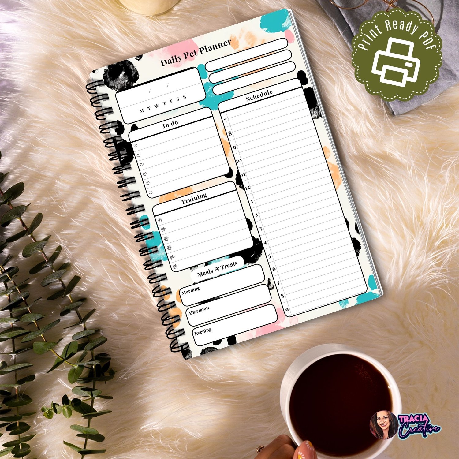 Paws Daily Pet Planner | Tracia Creative