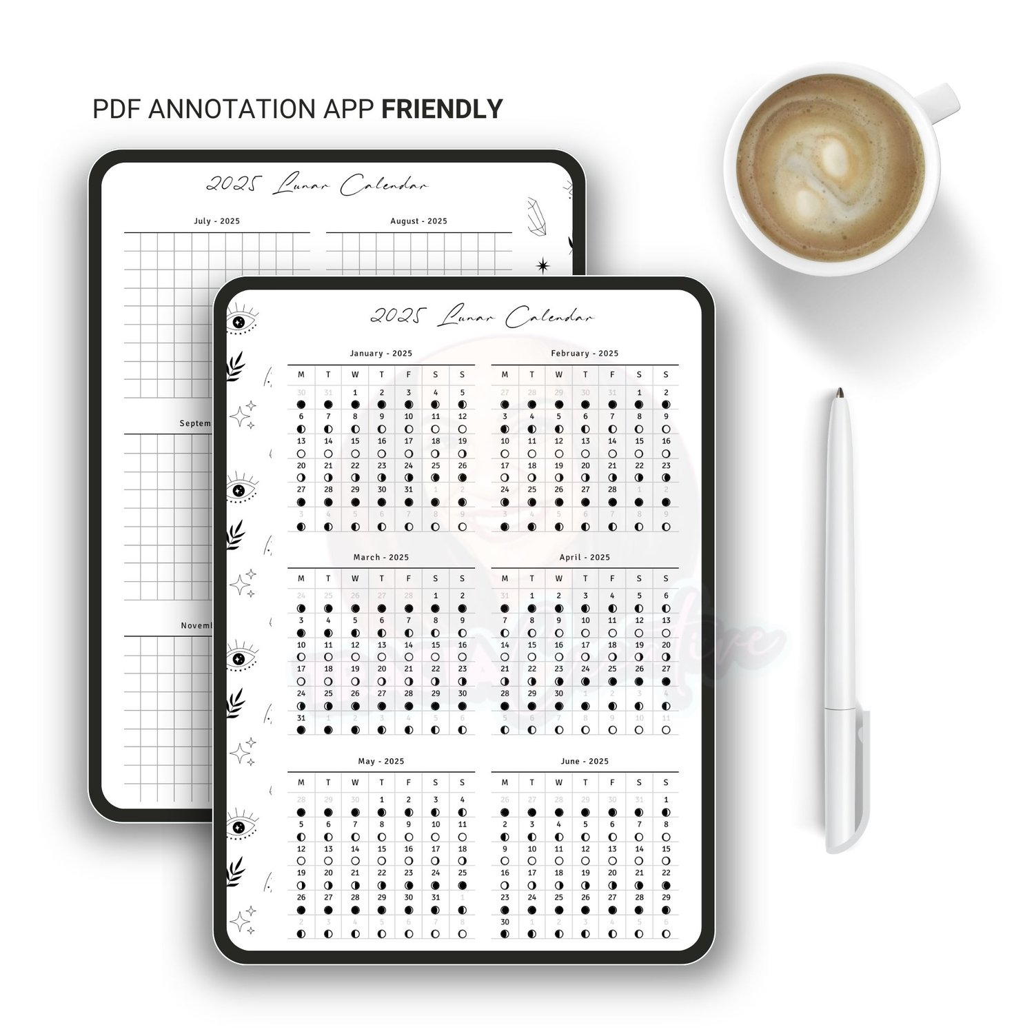 Printable 2025 Lunar Calendar – Moon Phases & Events