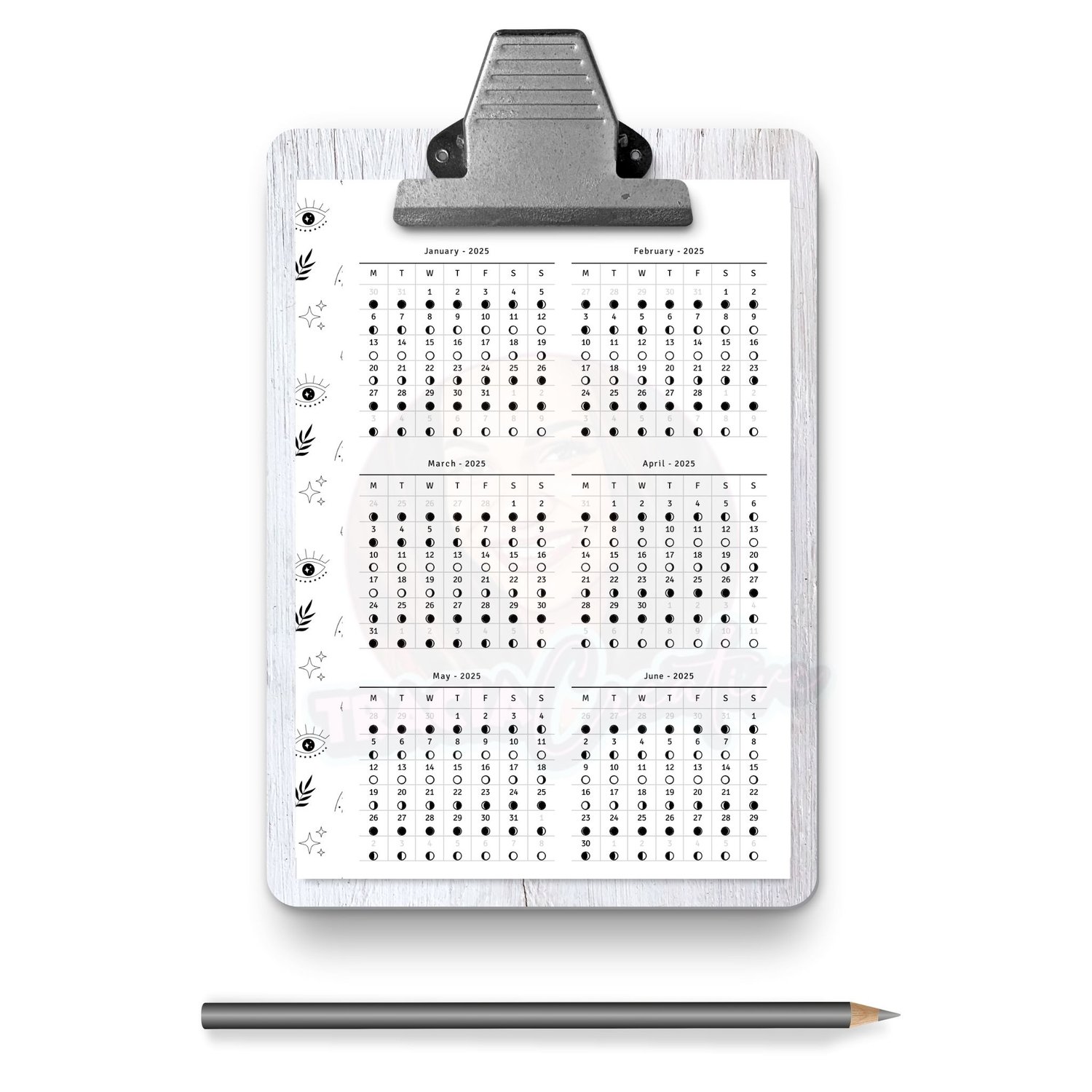 Printable 2025 Lunar Calendar – Moon Phases & Events