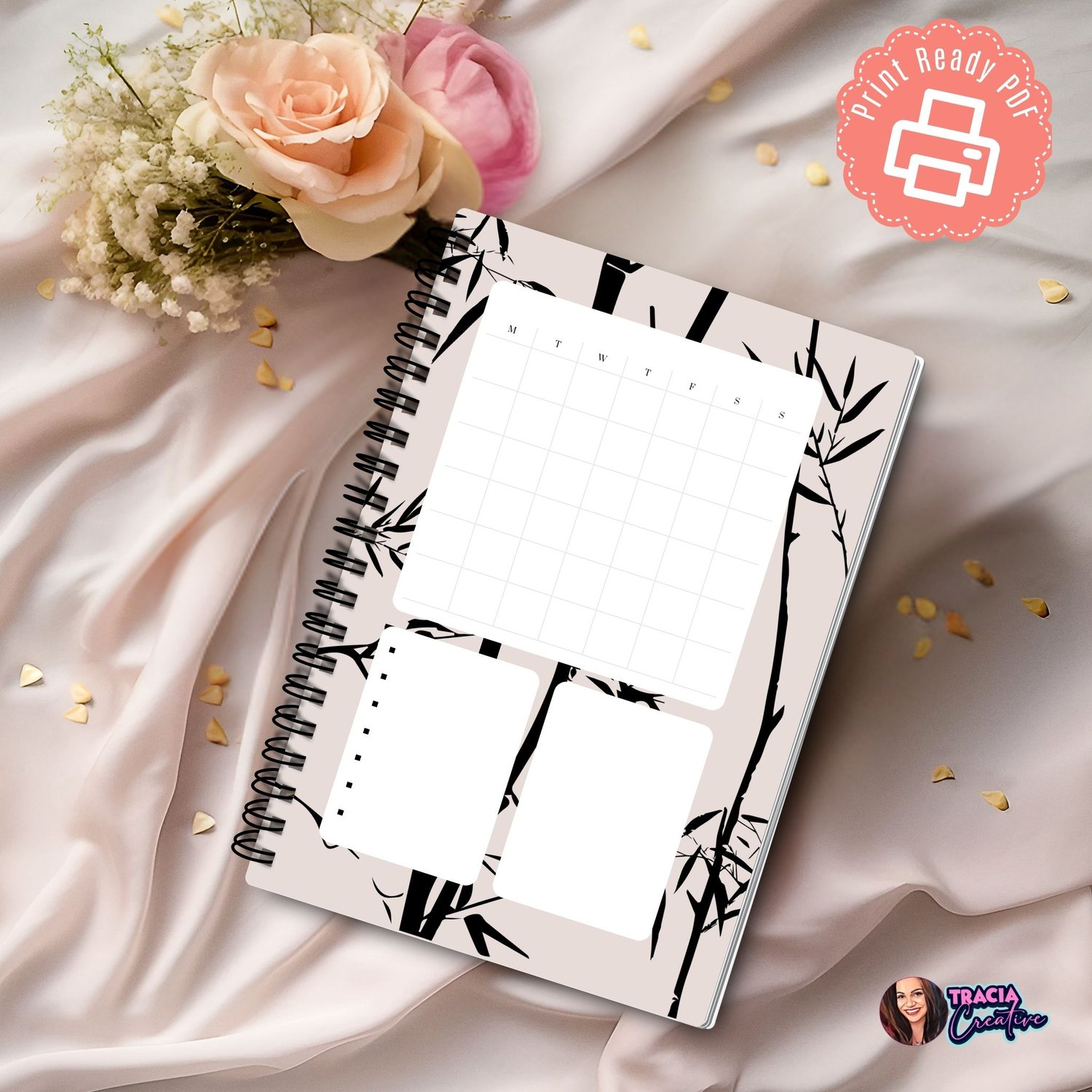 Monthly Planner Silhouette A5 | Tracia Creative