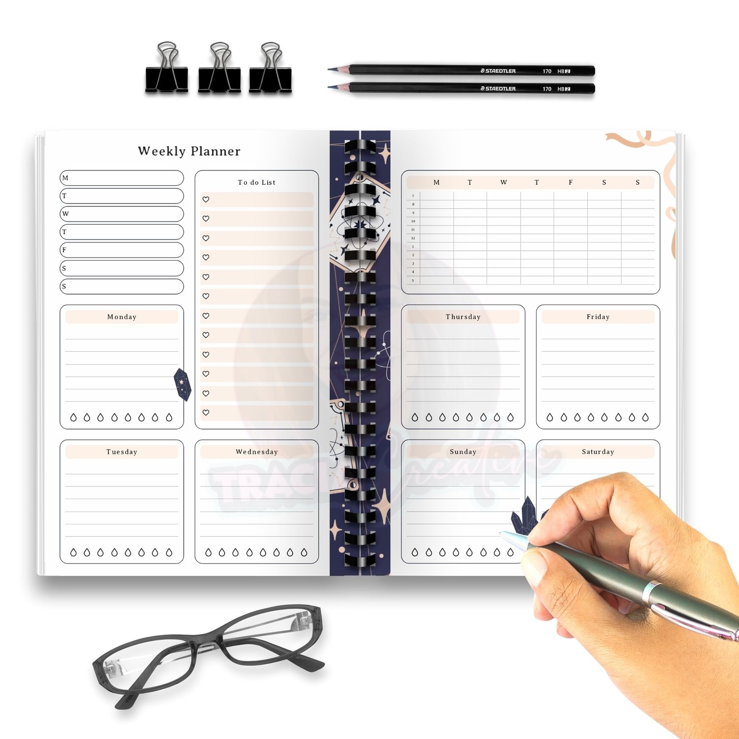 Printable Celestial Weekly Planner – Stay Organized