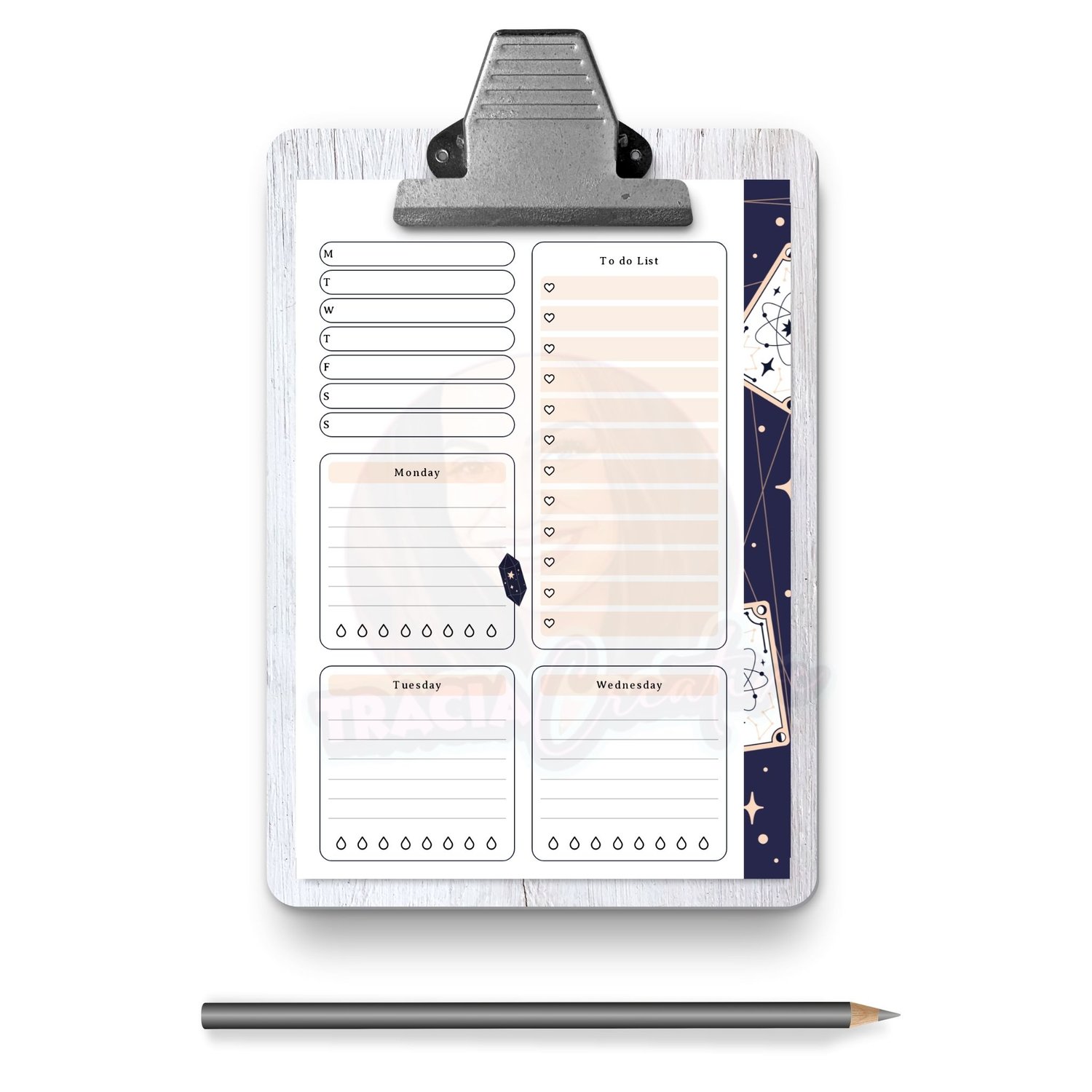 Printable Celestial Weekly Planner – Stay Organized