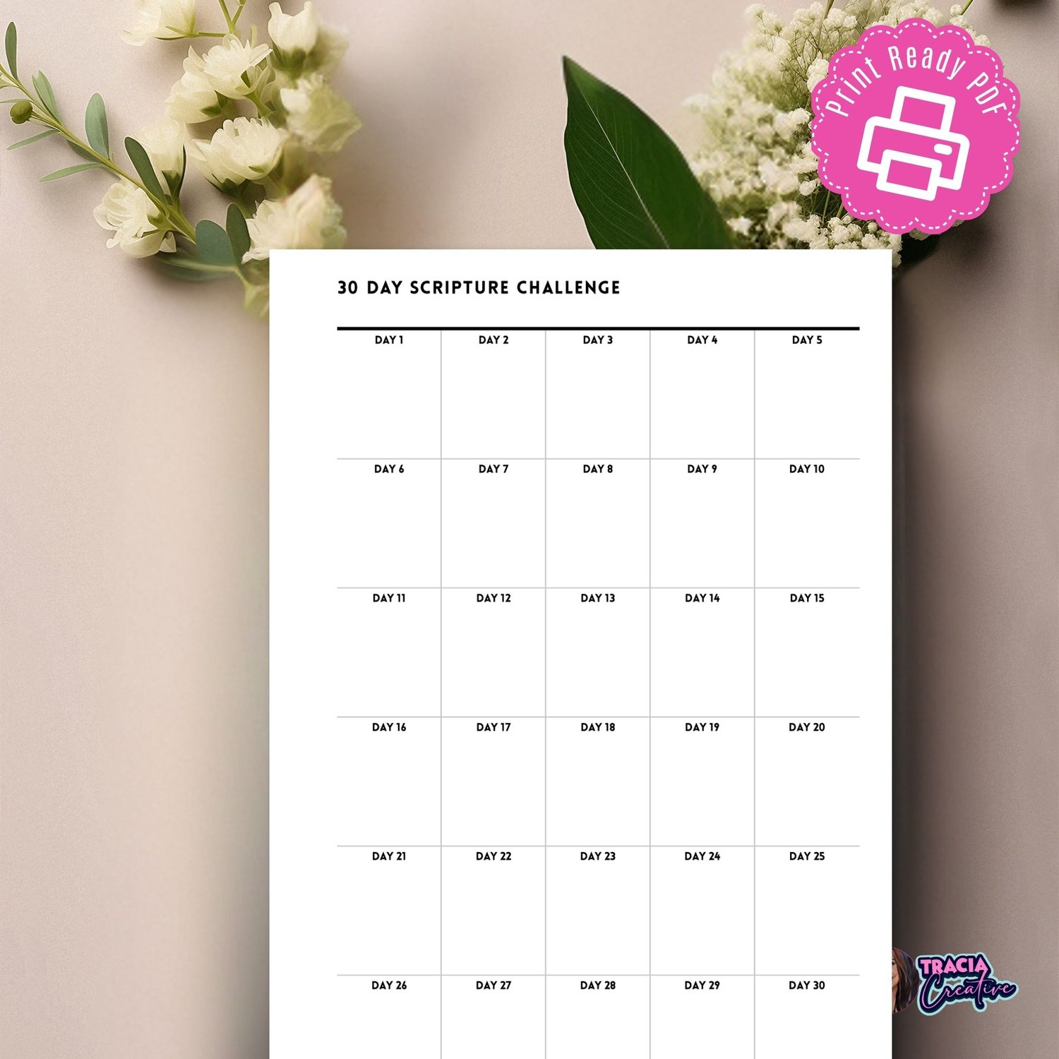 30-Day Scripture Challenge: Deepen Your Faith | Tracia Creative