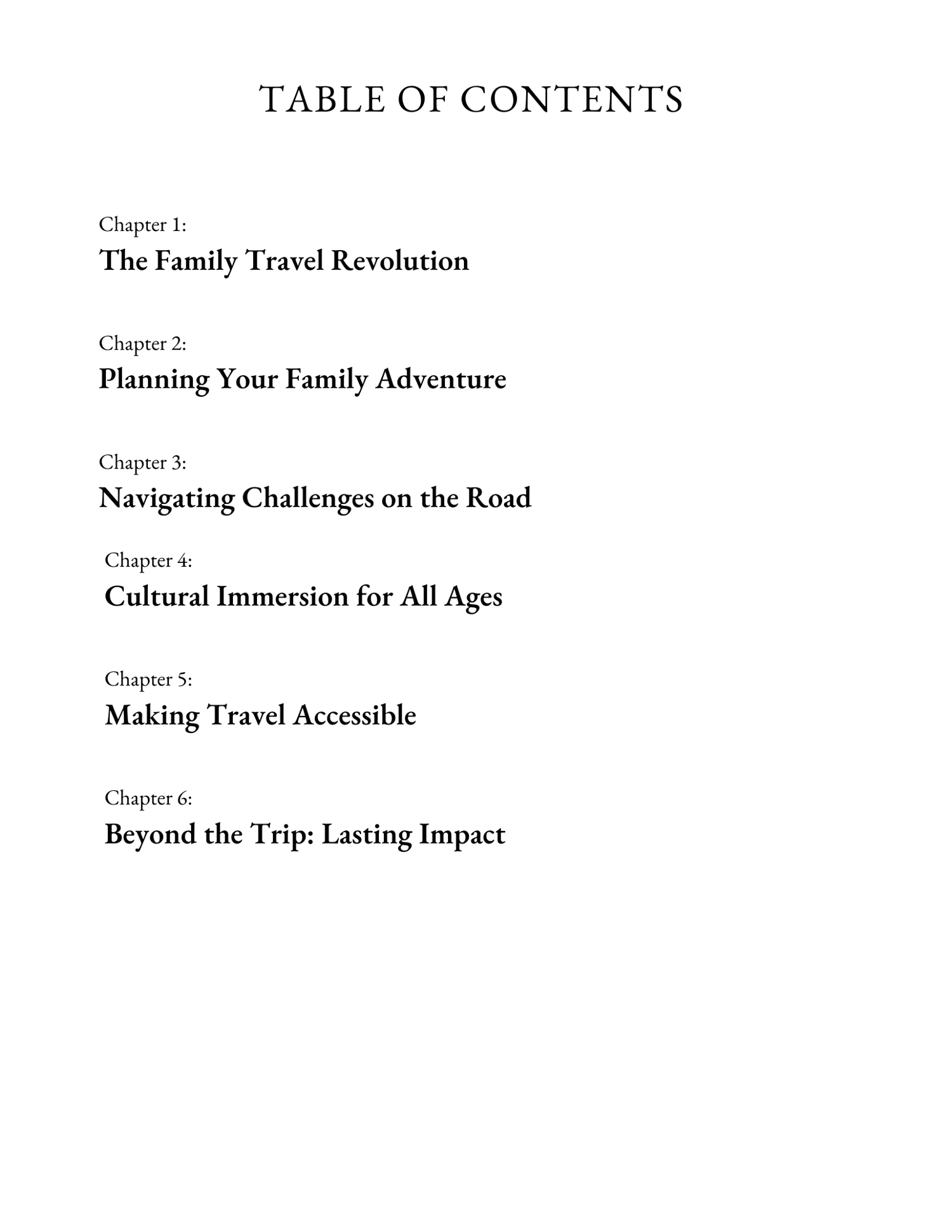 Family Travel Tips Book