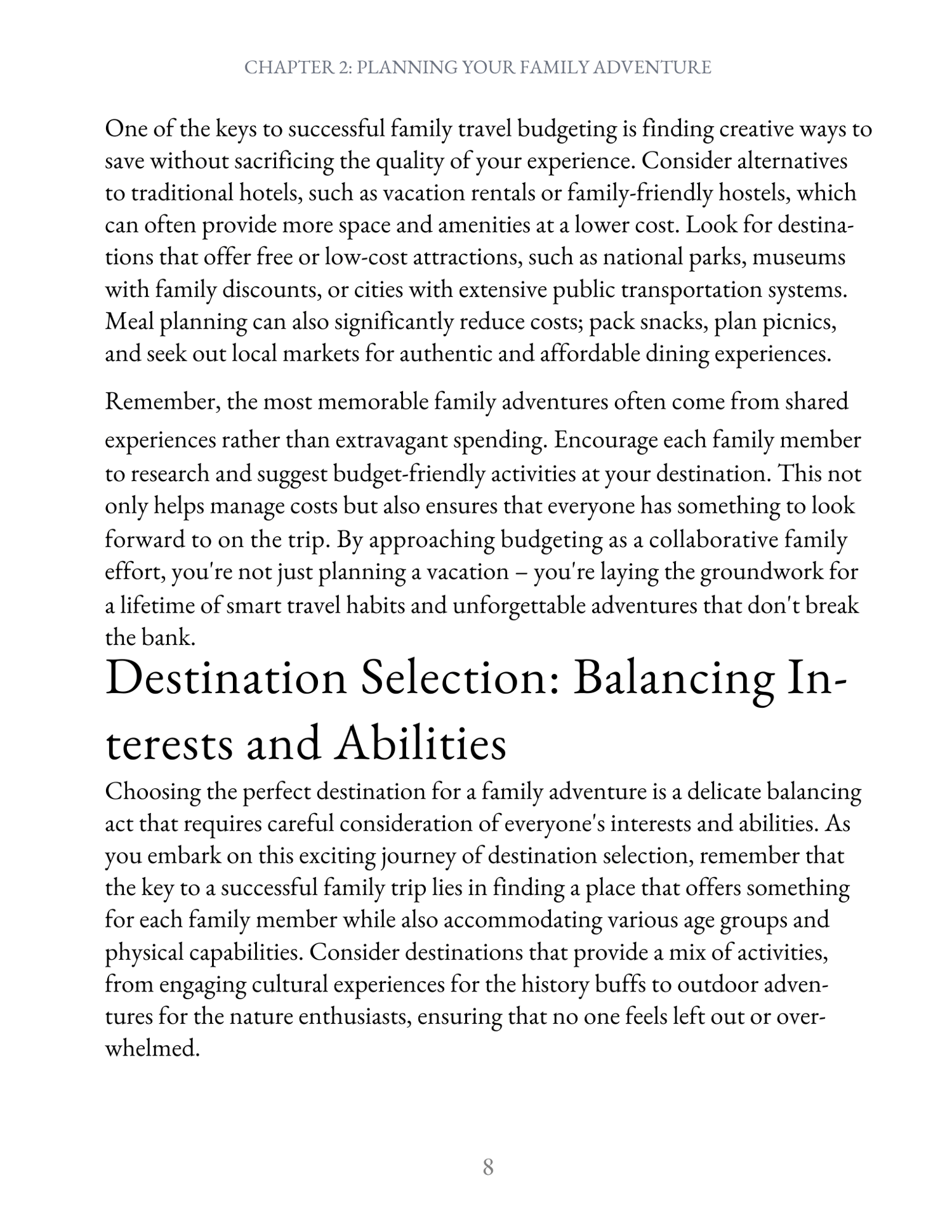 Family Travel Tips Book