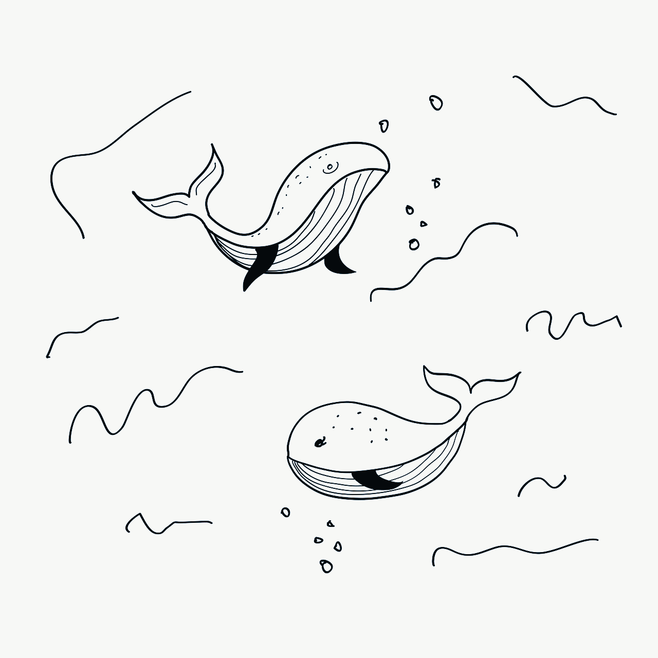 Dibujo ballenas