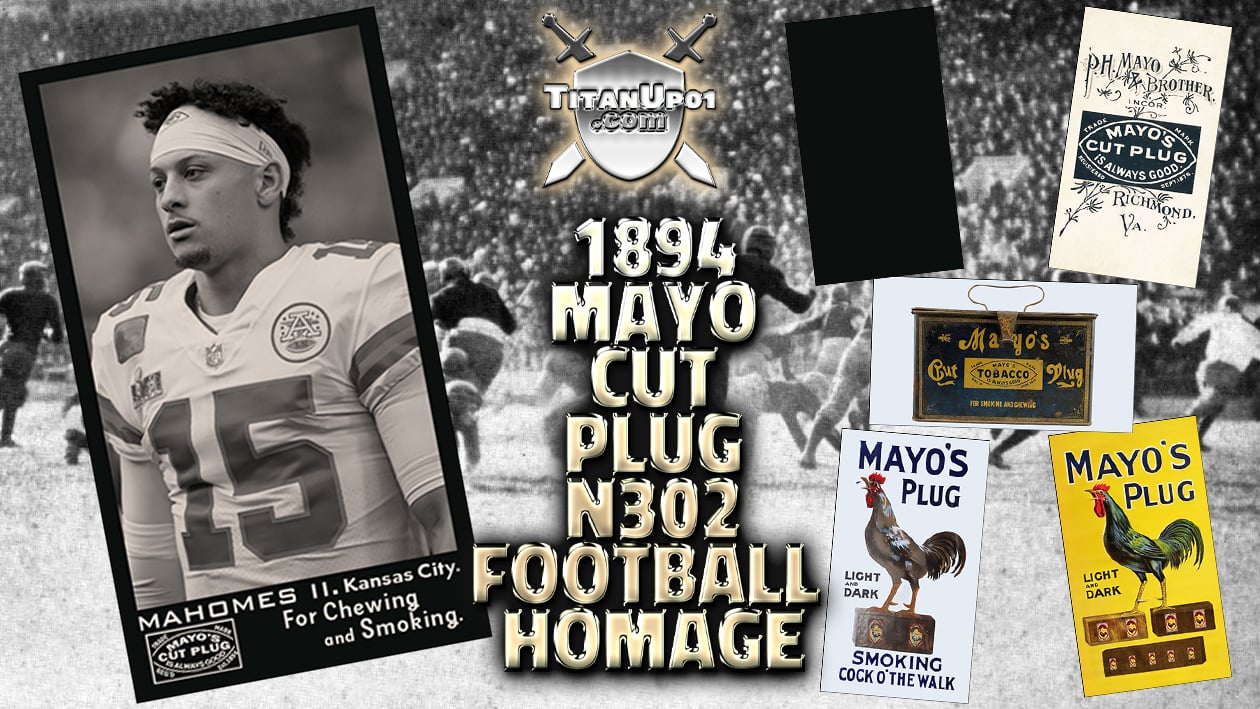 1894 Mayo Cut Plug N302 Football Homage Photoshop PSD Templates