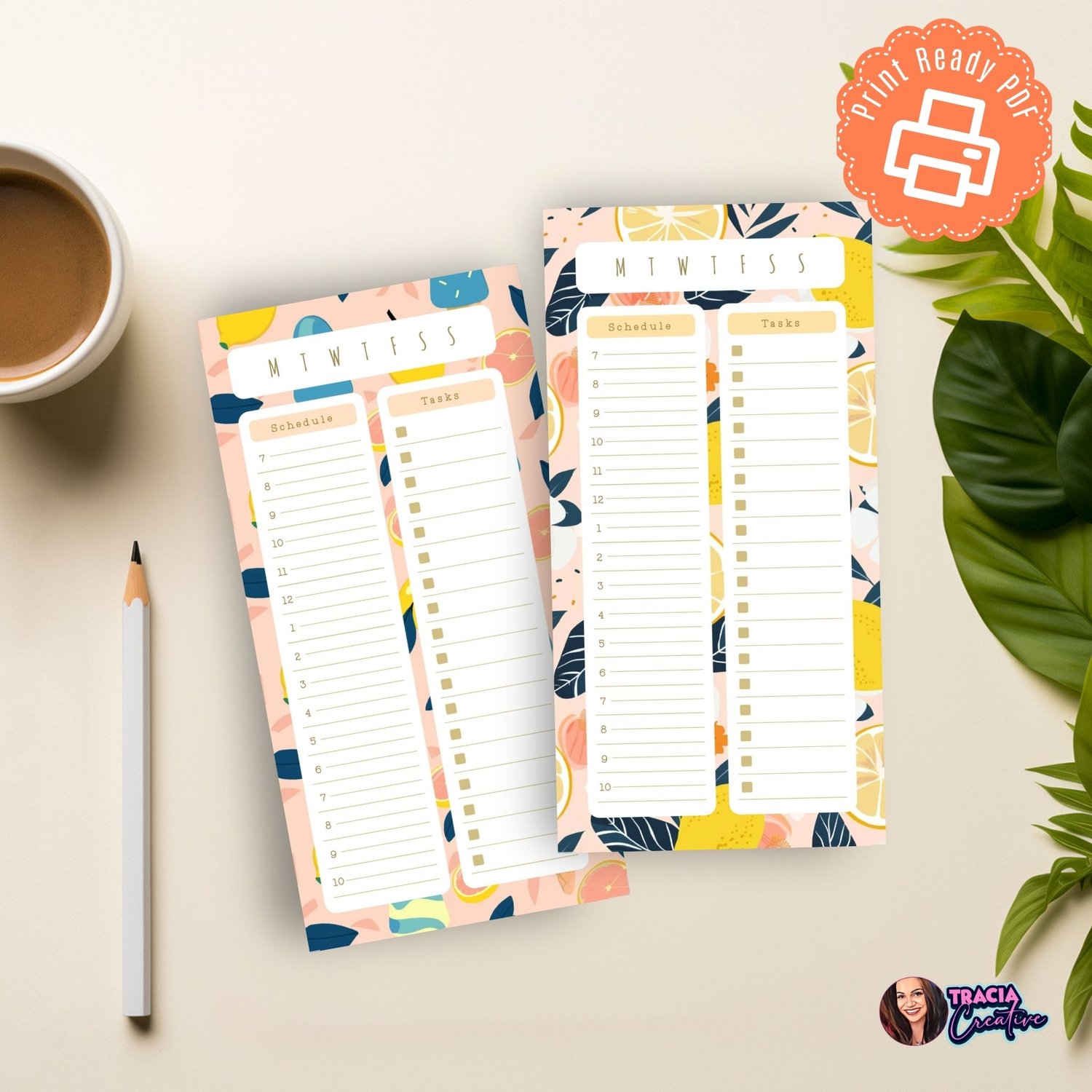 12 Printable Daily Notepad Bundle – Stay Organized in Style