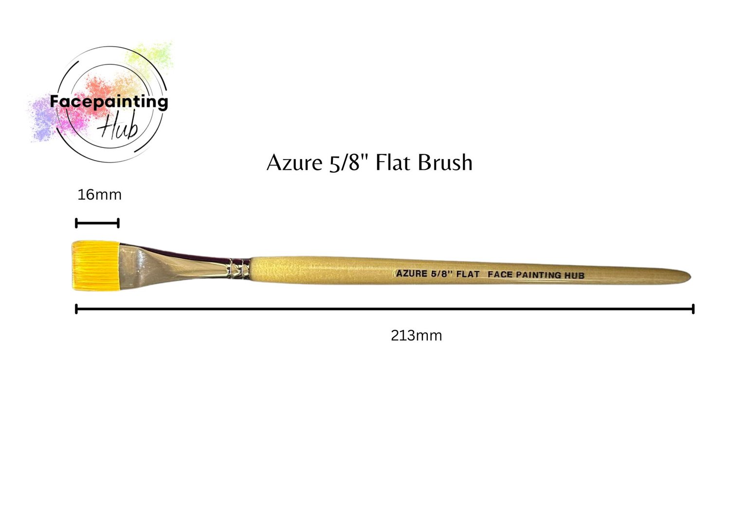 Flat Brush, Facepainting brush, Onestroke brush,