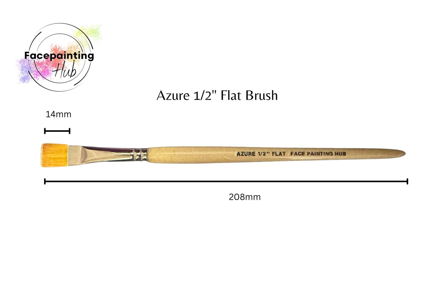 Flat Brush, Facepainting brush, Onestroke brush,