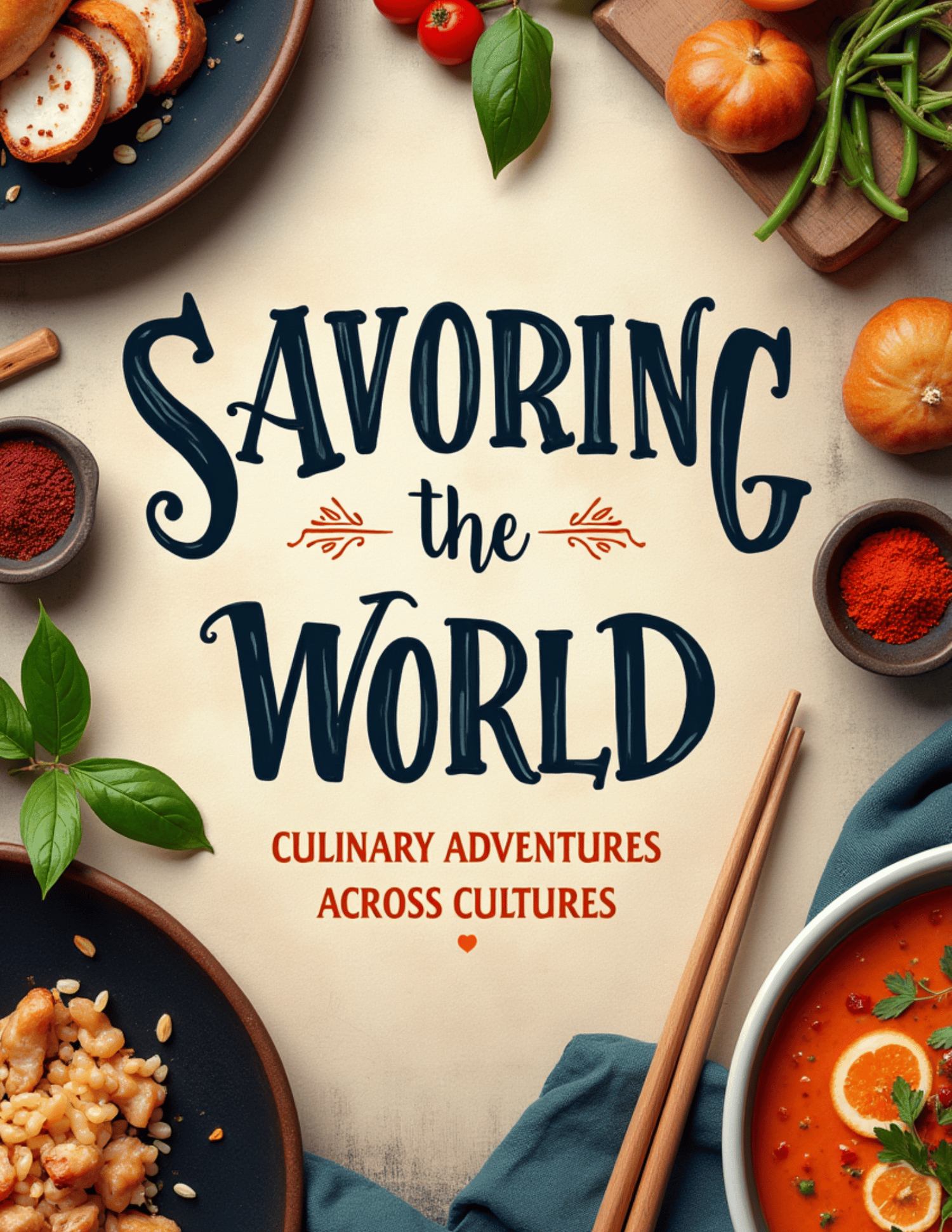 Savoring the World: Culinary Adventures Across Cultures Book