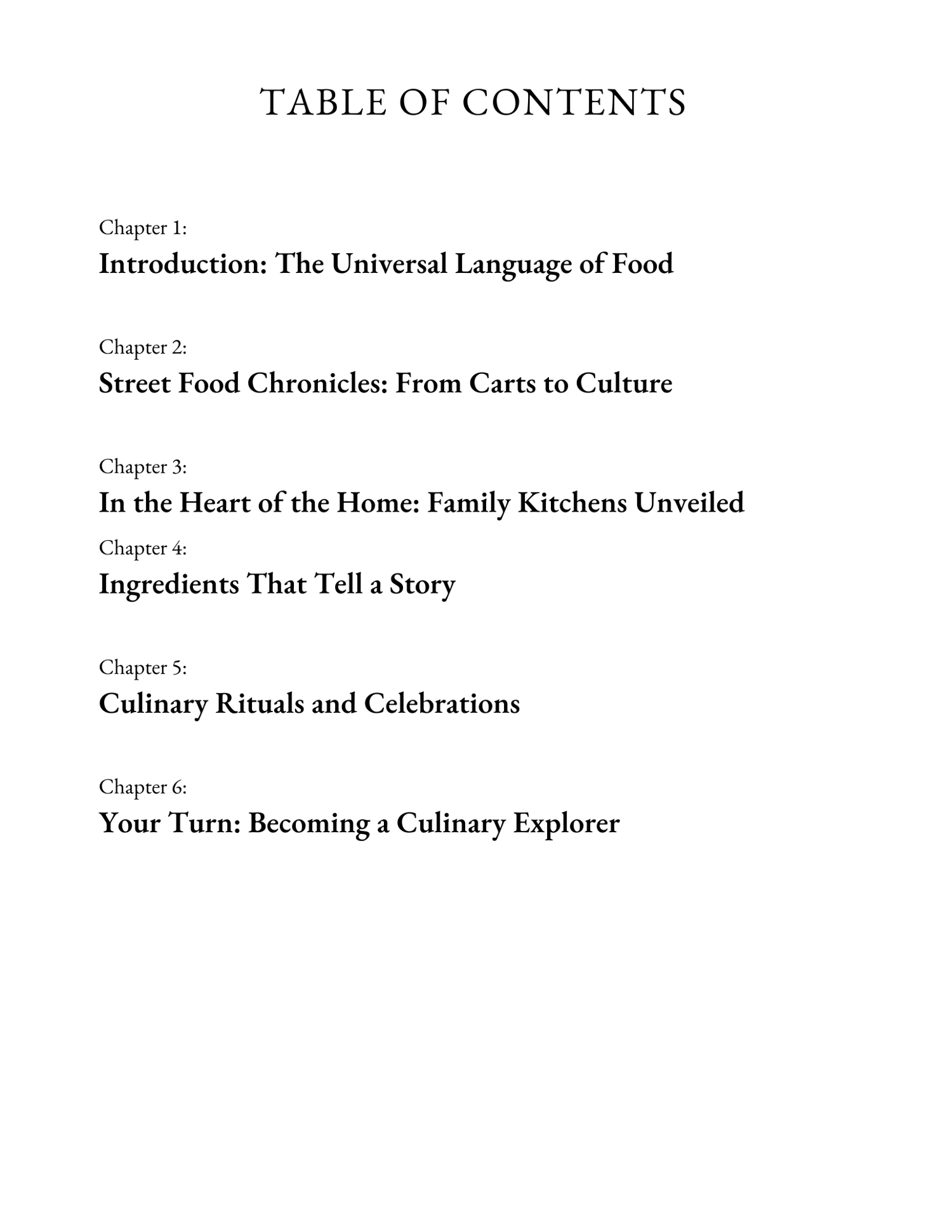 Savoring the World: Culinary Adventures Across Cultures Book