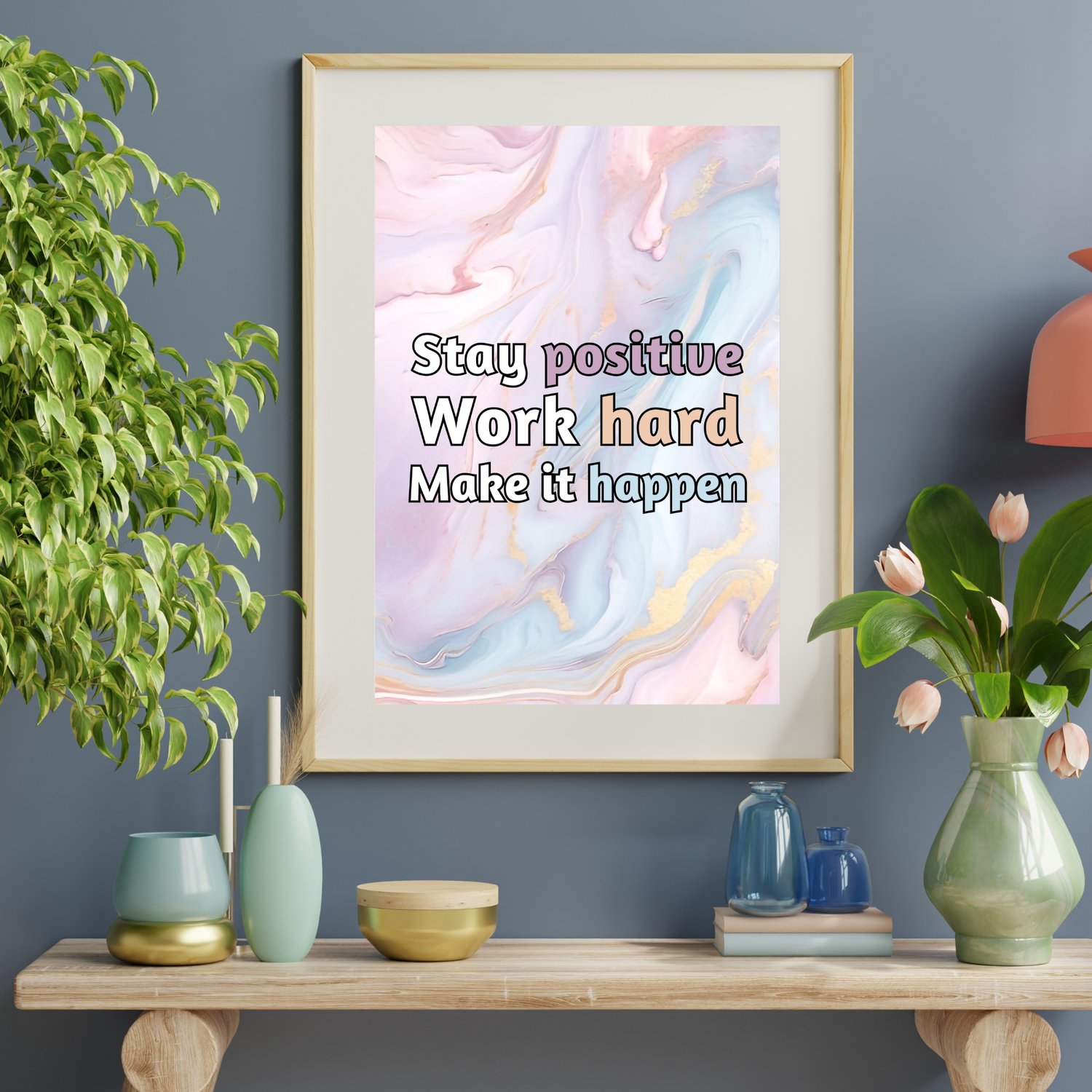 motivational quote wall art