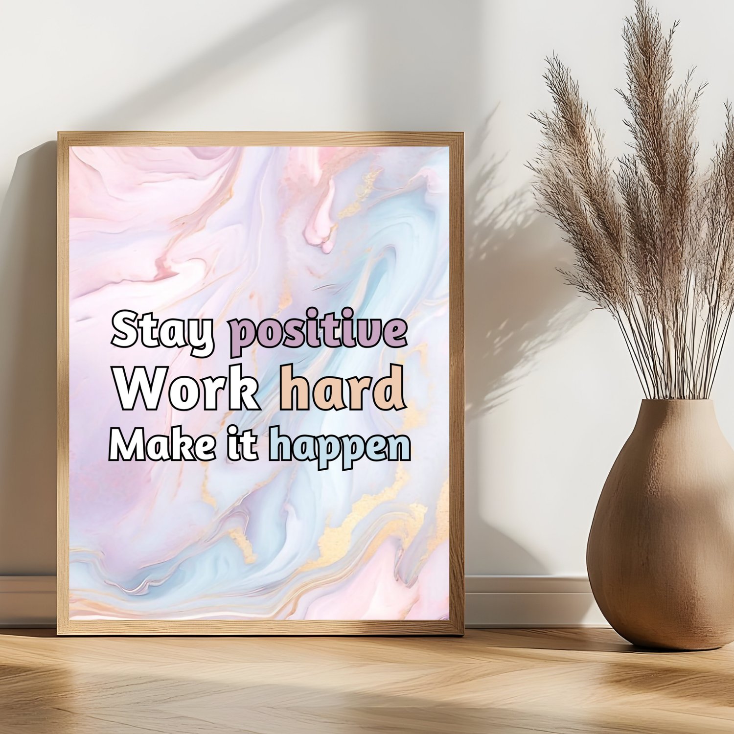 motivational quote wall art
