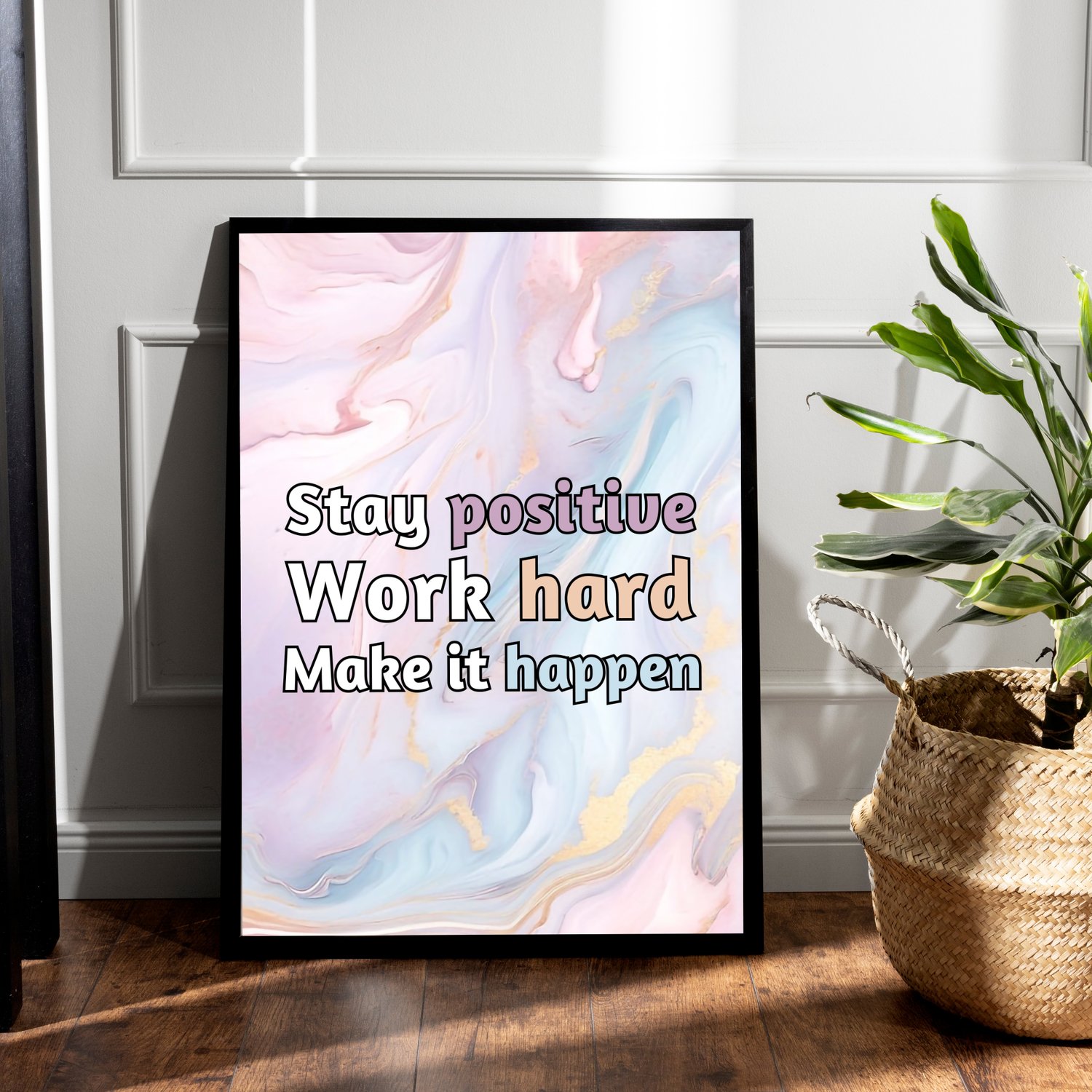 motivational quote wall art