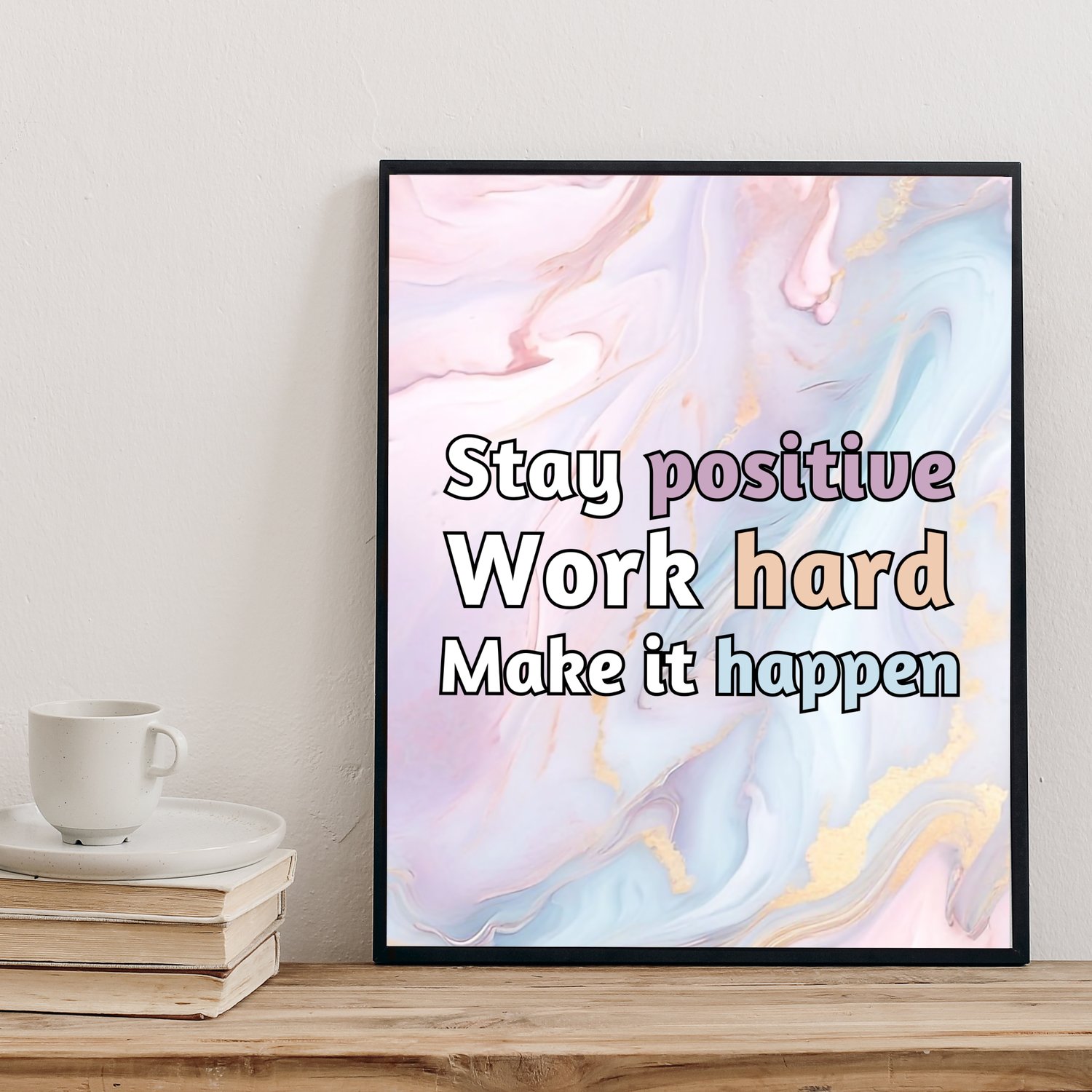 motivational quote wall art