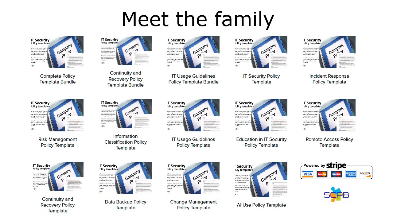 All IT Security Policy Templates from SCAB