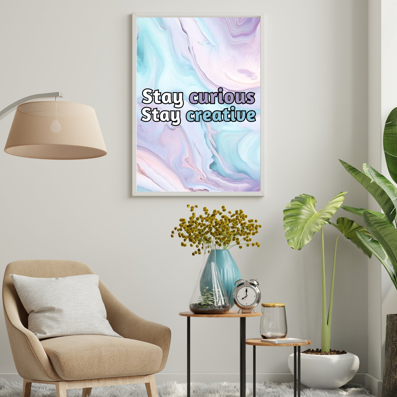 motivational quote wall art