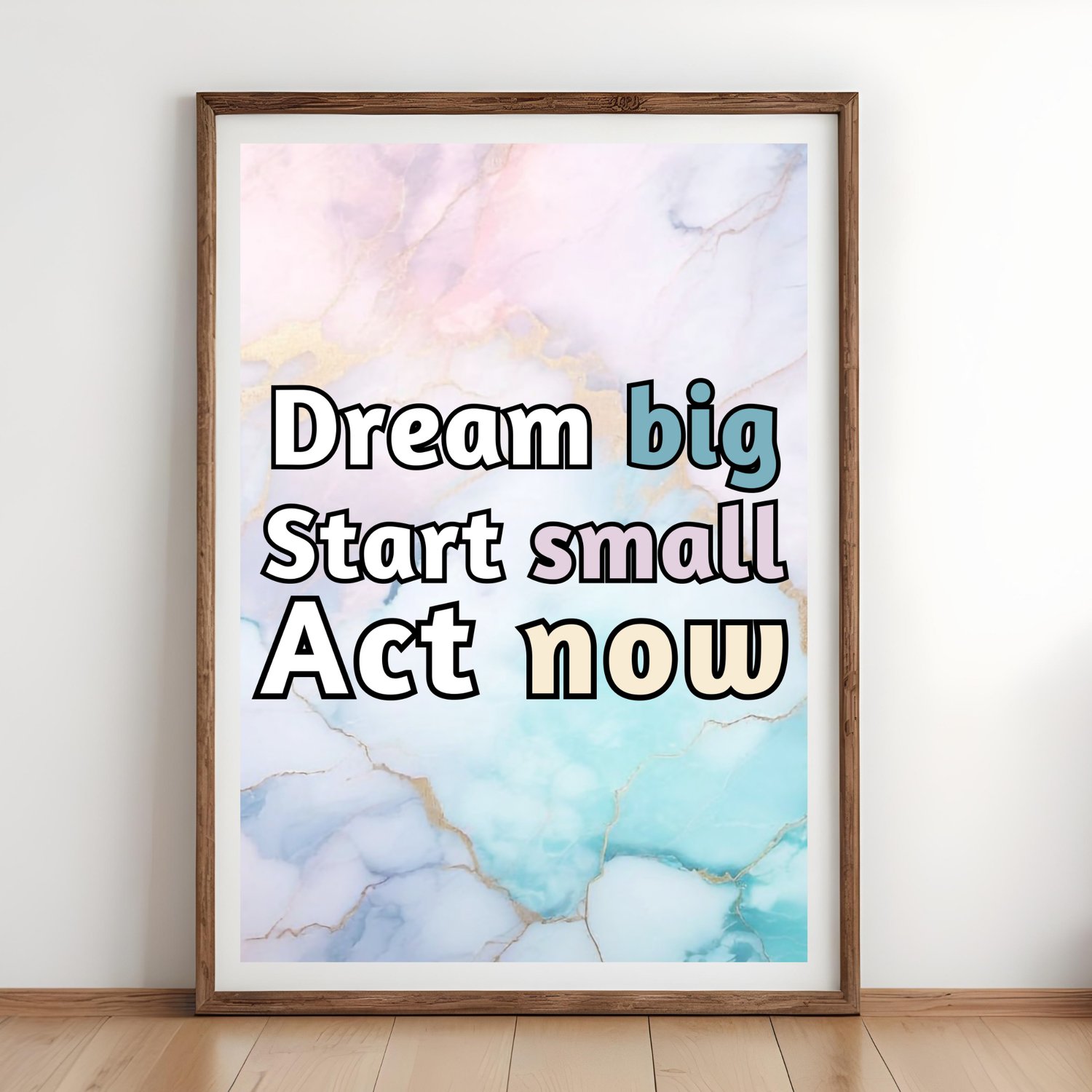 motivational quote wall art