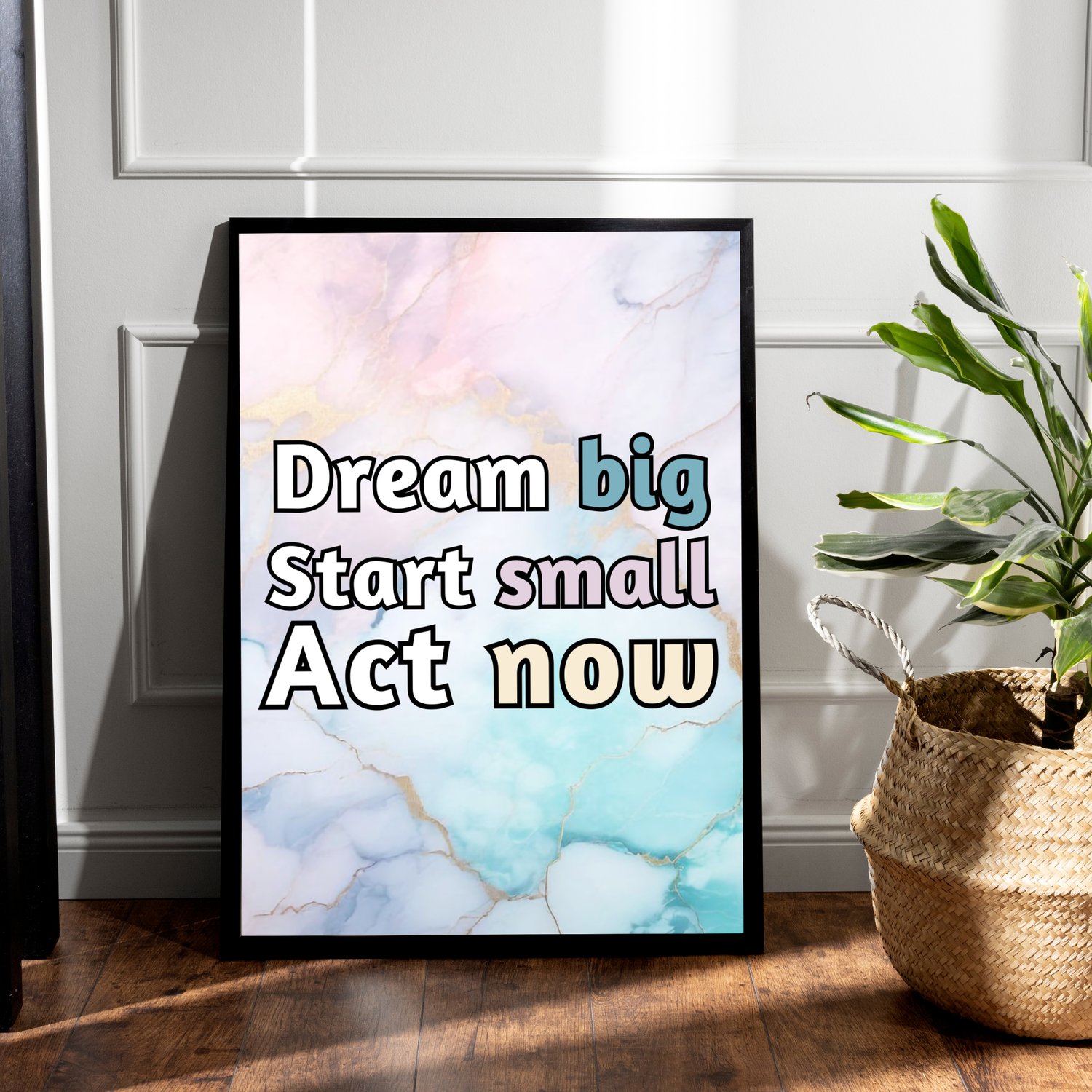 motivational quote wall art